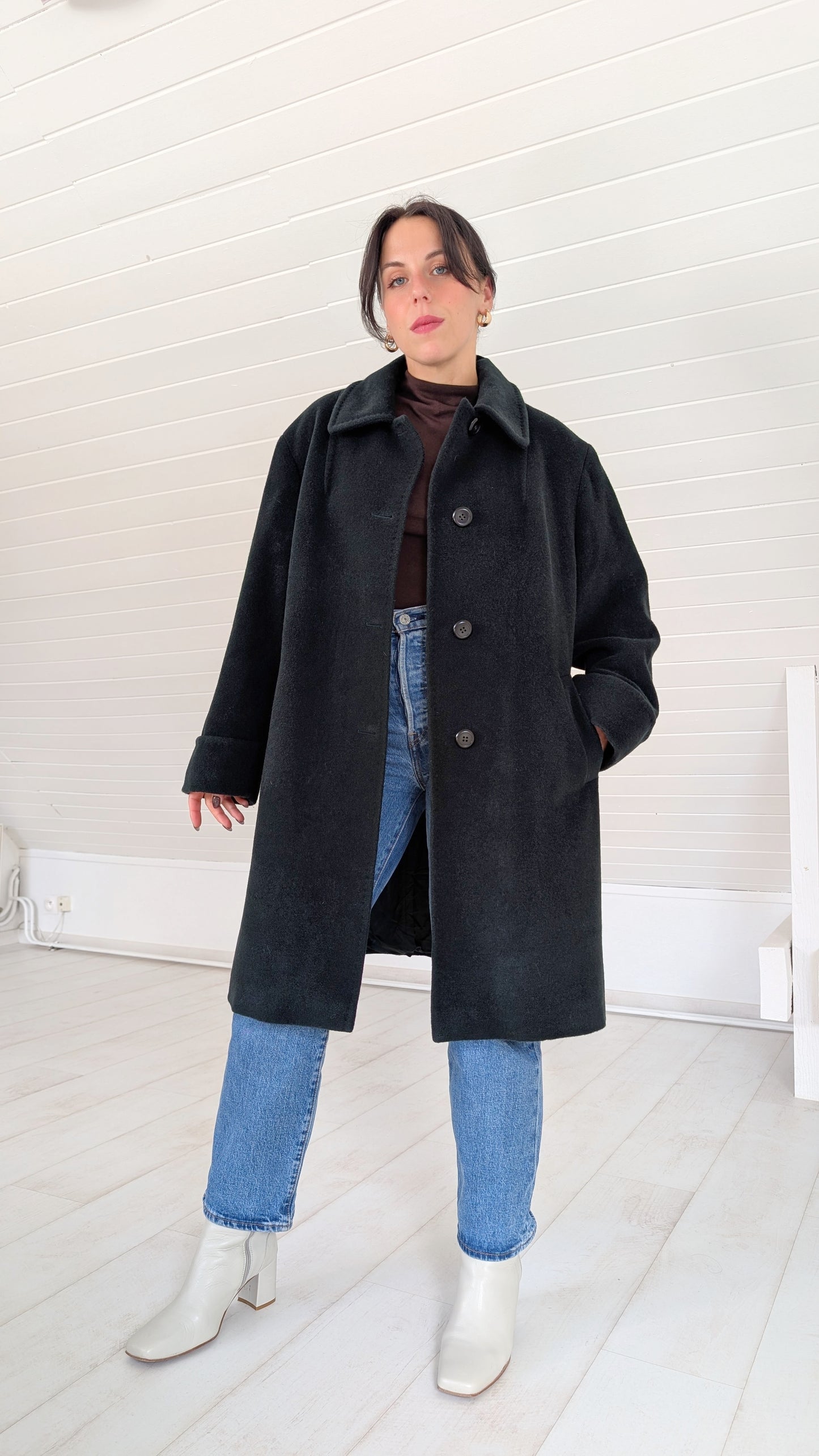 Manteau en pure laine T40-42