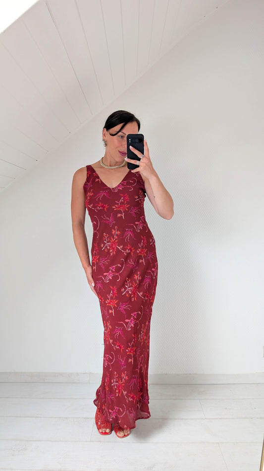 Robe maxi 90s viscose T38