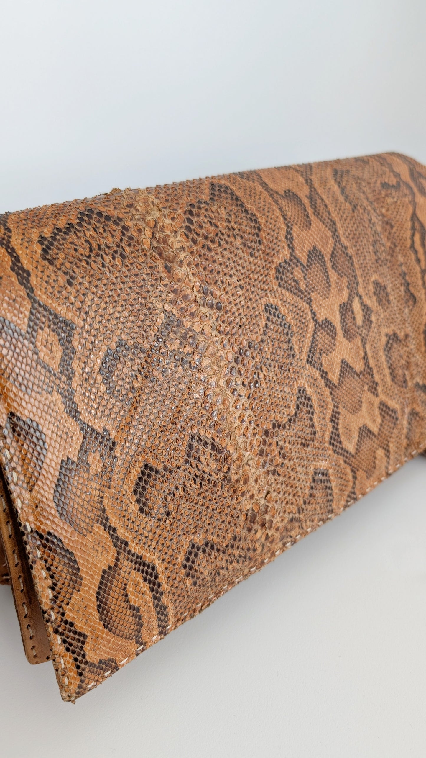 Sac cuir reptile 1970