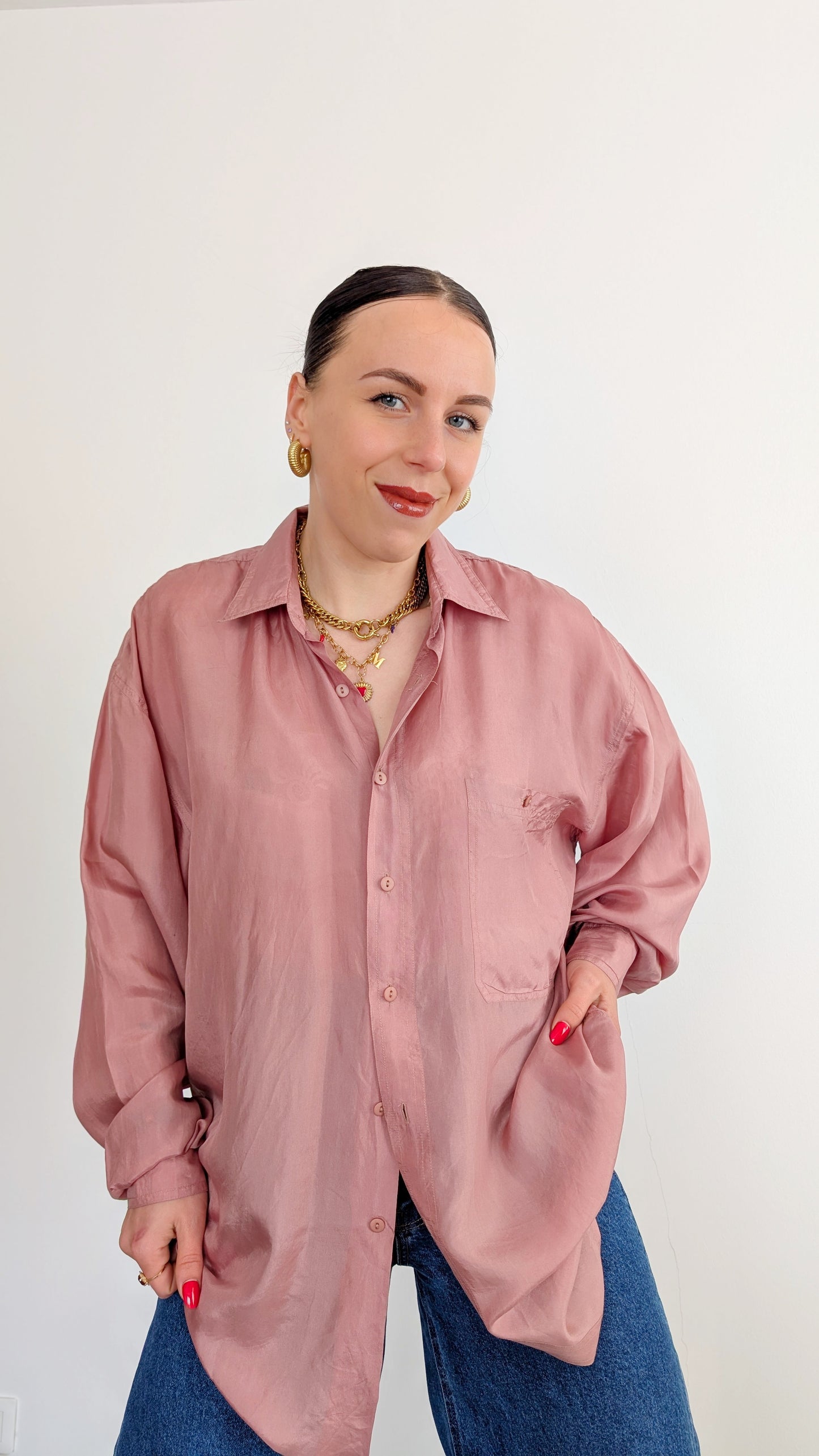 Blouse soie ample