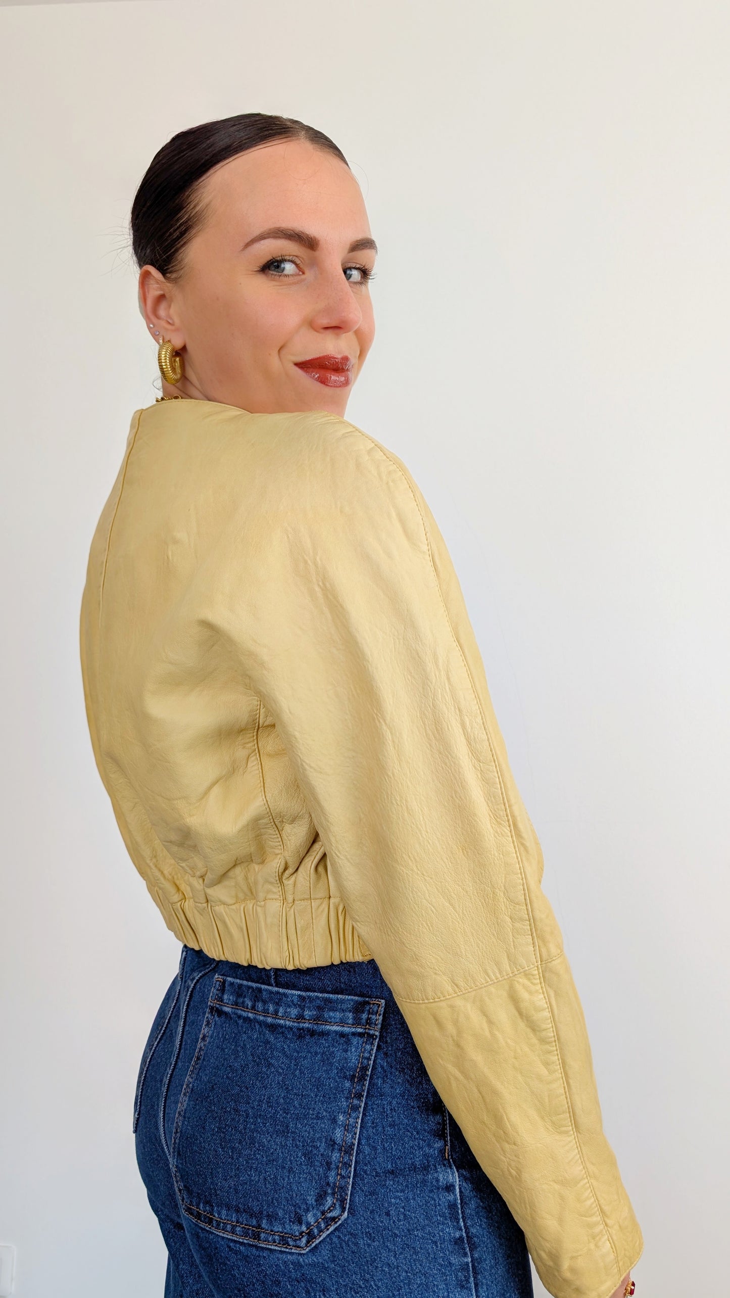 Veste cuir courte taille 38-40