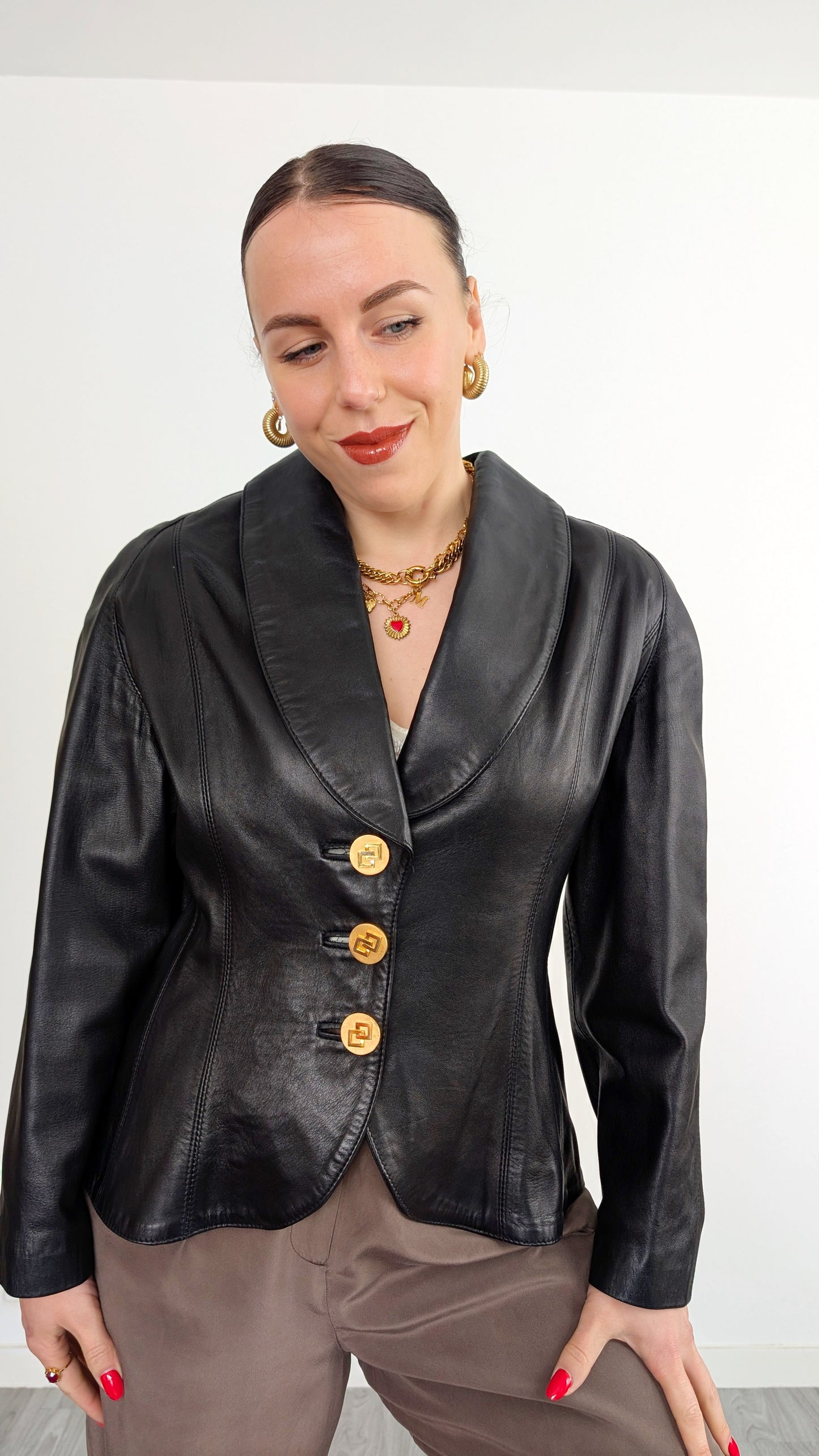 Veste/blazer cuir taille 38-40