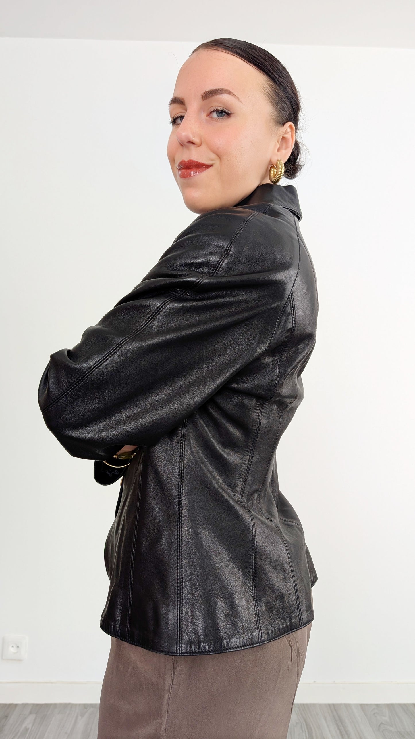 Veste/blazer cuir taille 38-40