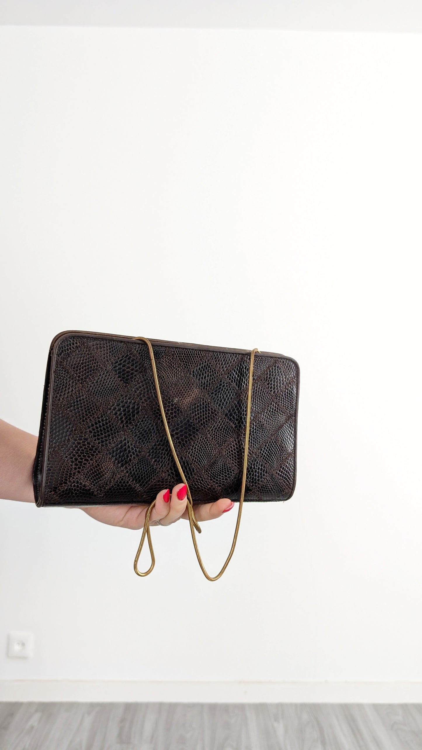 Sac croco cuir