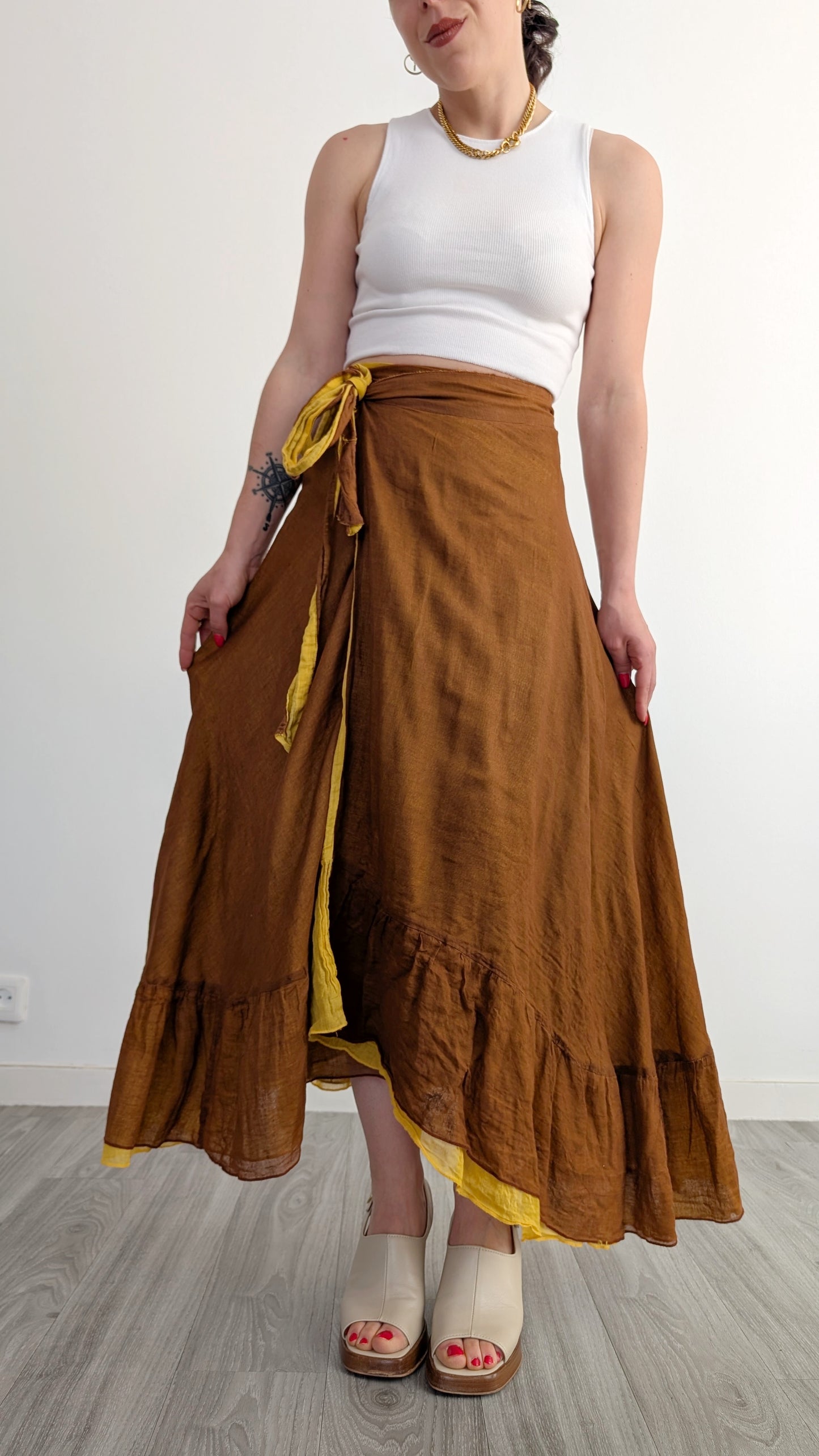 Jupe coton jusqu'à taille 40