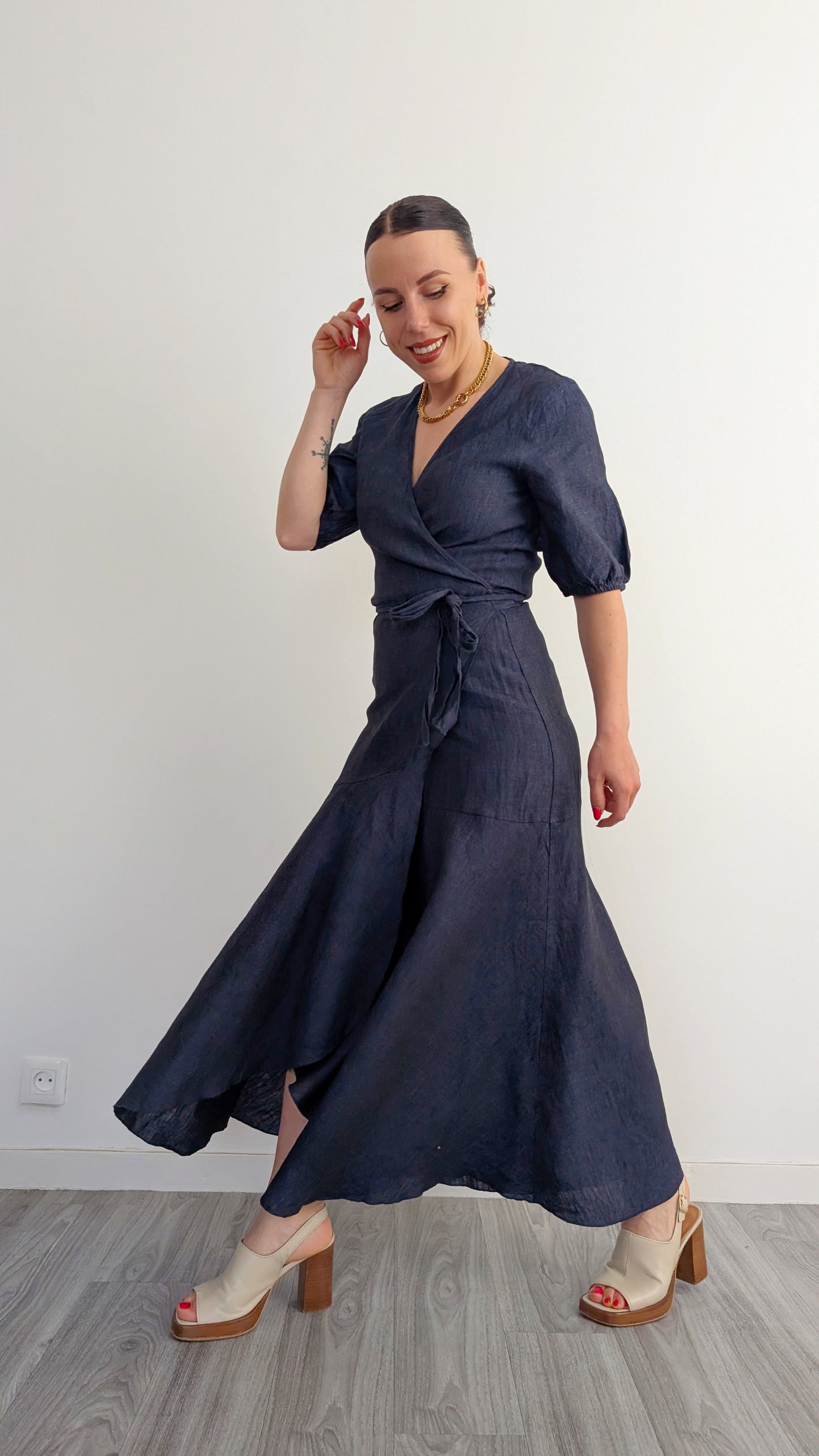 Robe lin taille jusqu'à taille 40