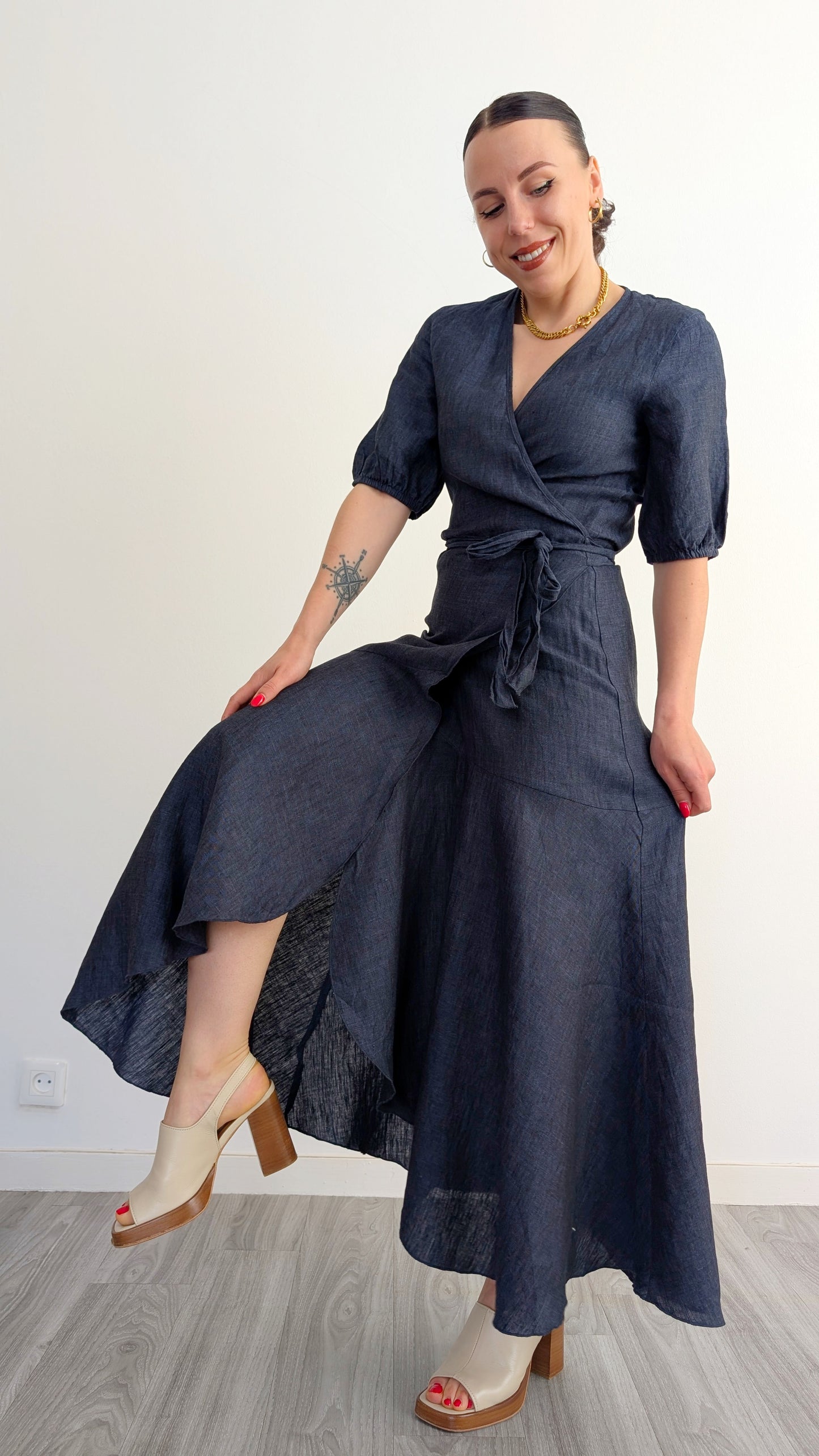Robe lin taille jusqu'à taille 40