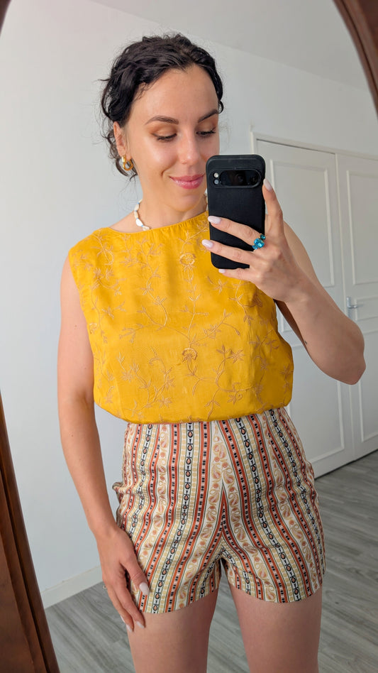 Blouse viscose brodée taille 38-40