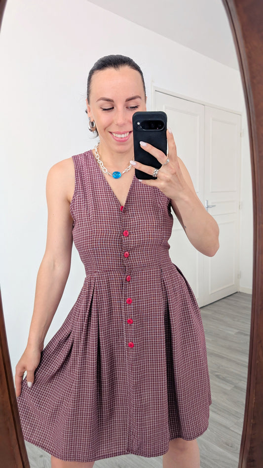 Robe carreaux taille 36