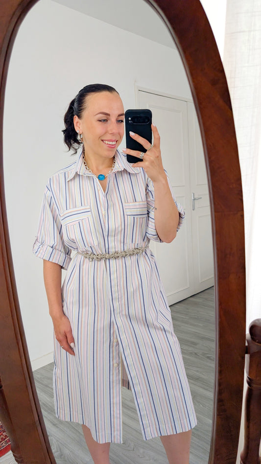 Robe chemise coton jusqu'à un 44(XXL)