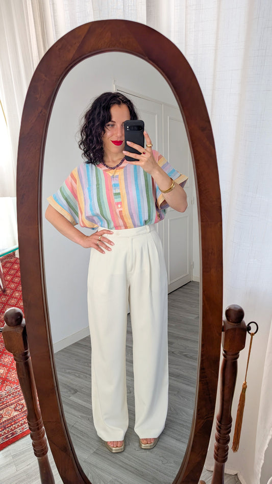 Pantalon palazzo 80s taille 36