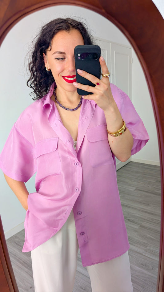 Chemise soie taille jusqu'à un 44(XXL)