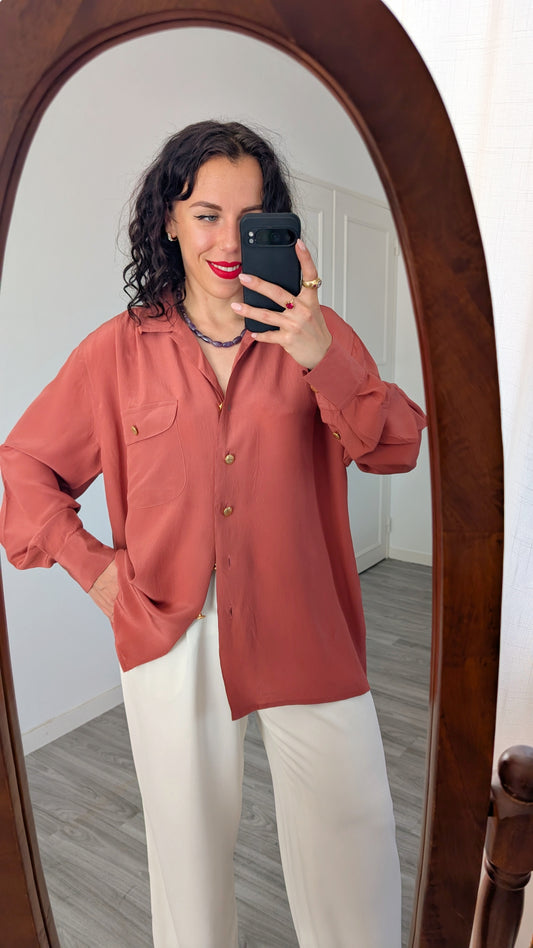 Blouse soie jusqu'à taille 44(XXL)