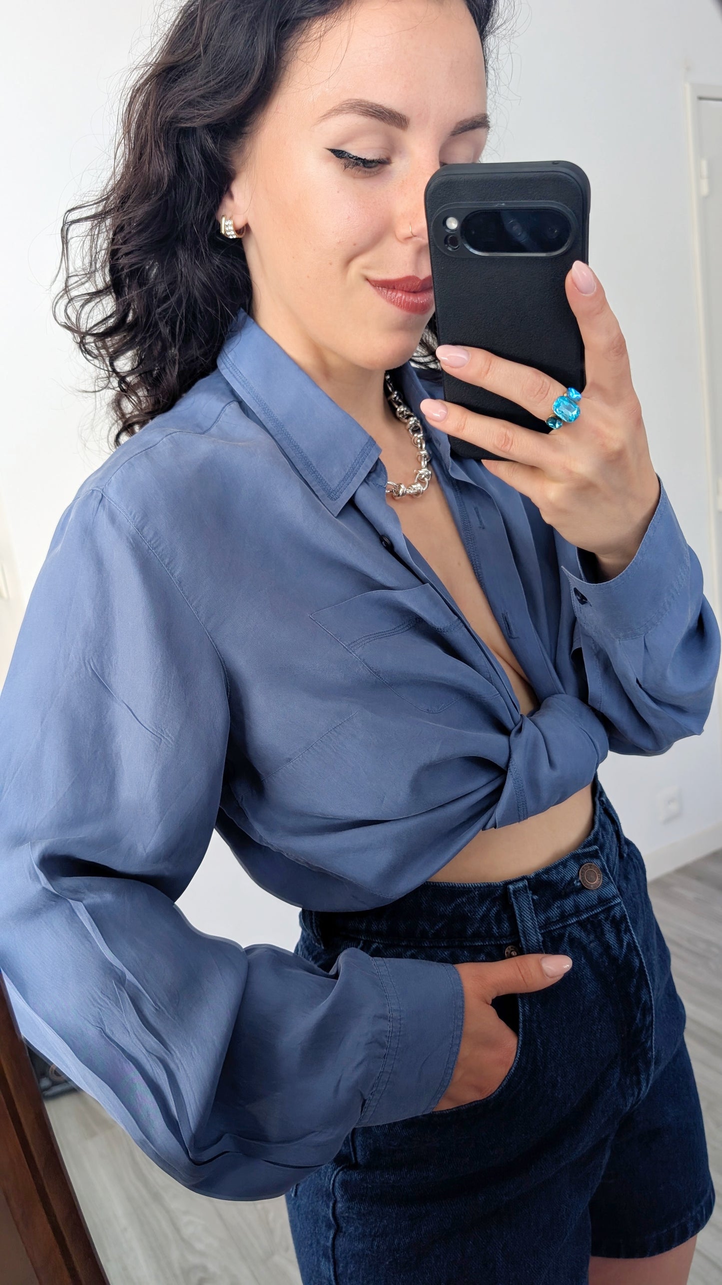 Blouse soie jusqu'à une T 44