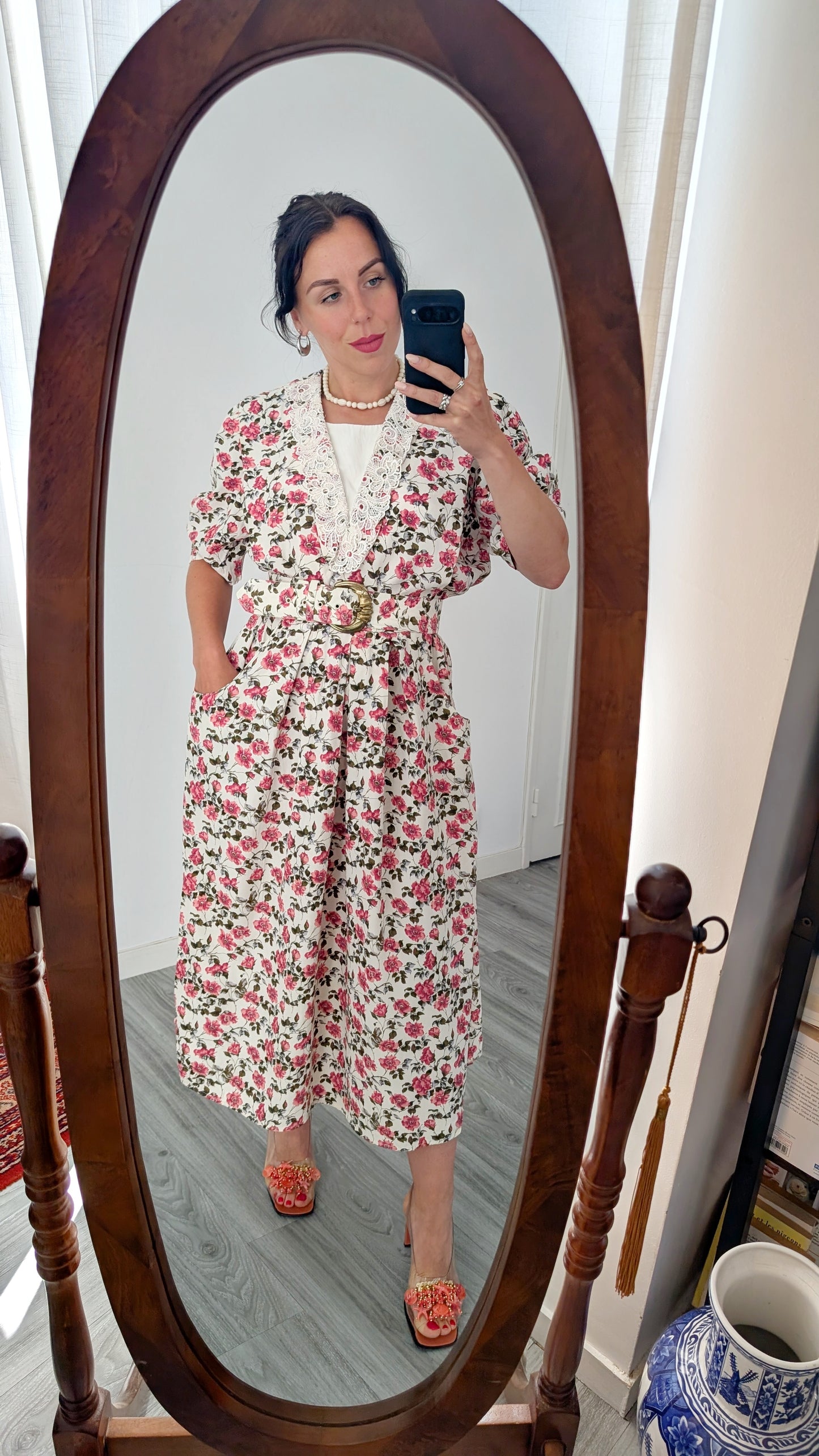 Robe fleurie 80s T40-42