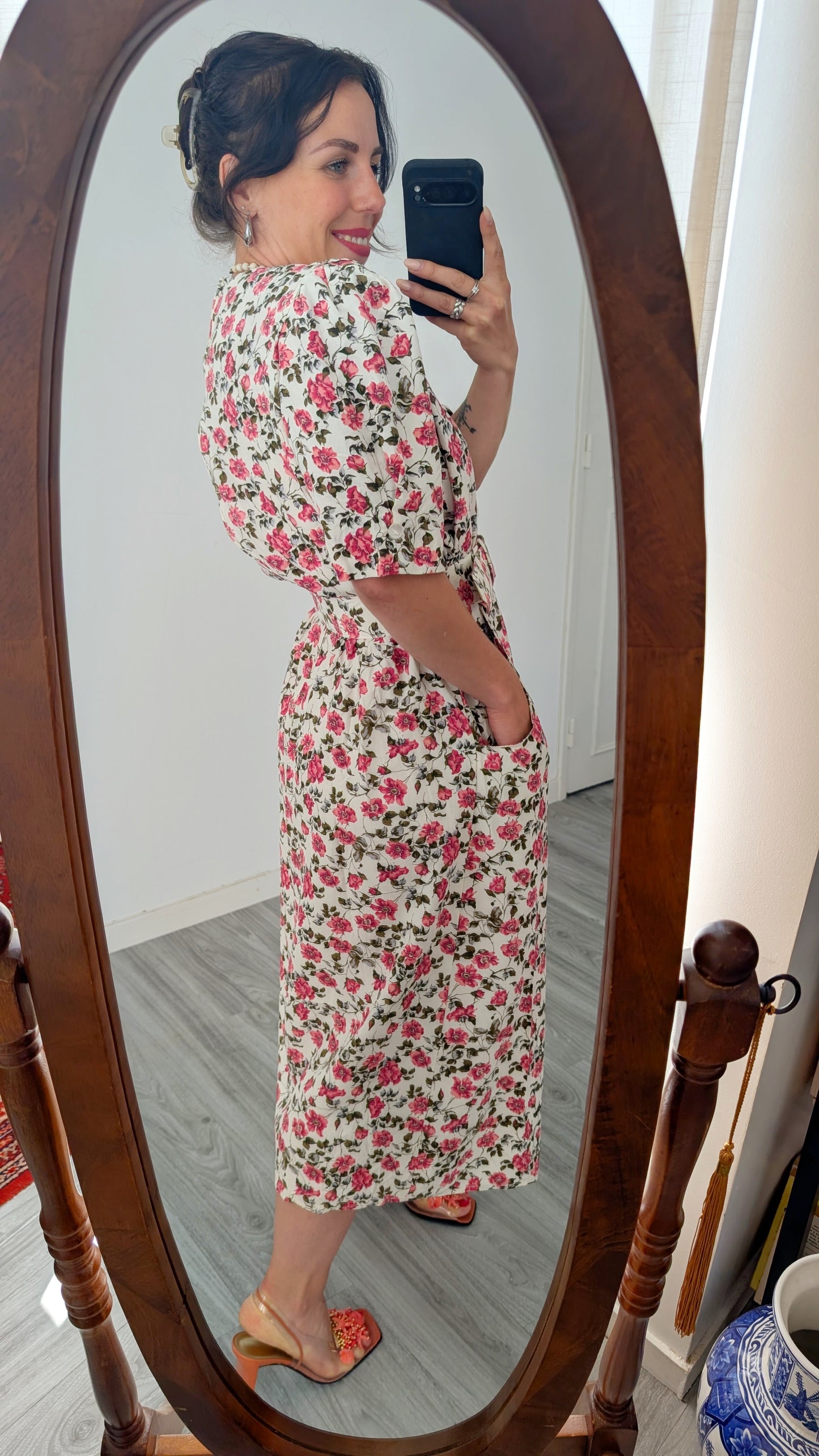Robe fleurie 80s T40-42