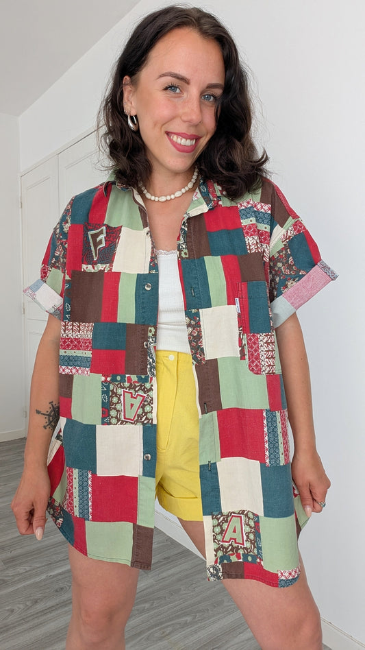 Chemise coton 80s jusqu'à T44