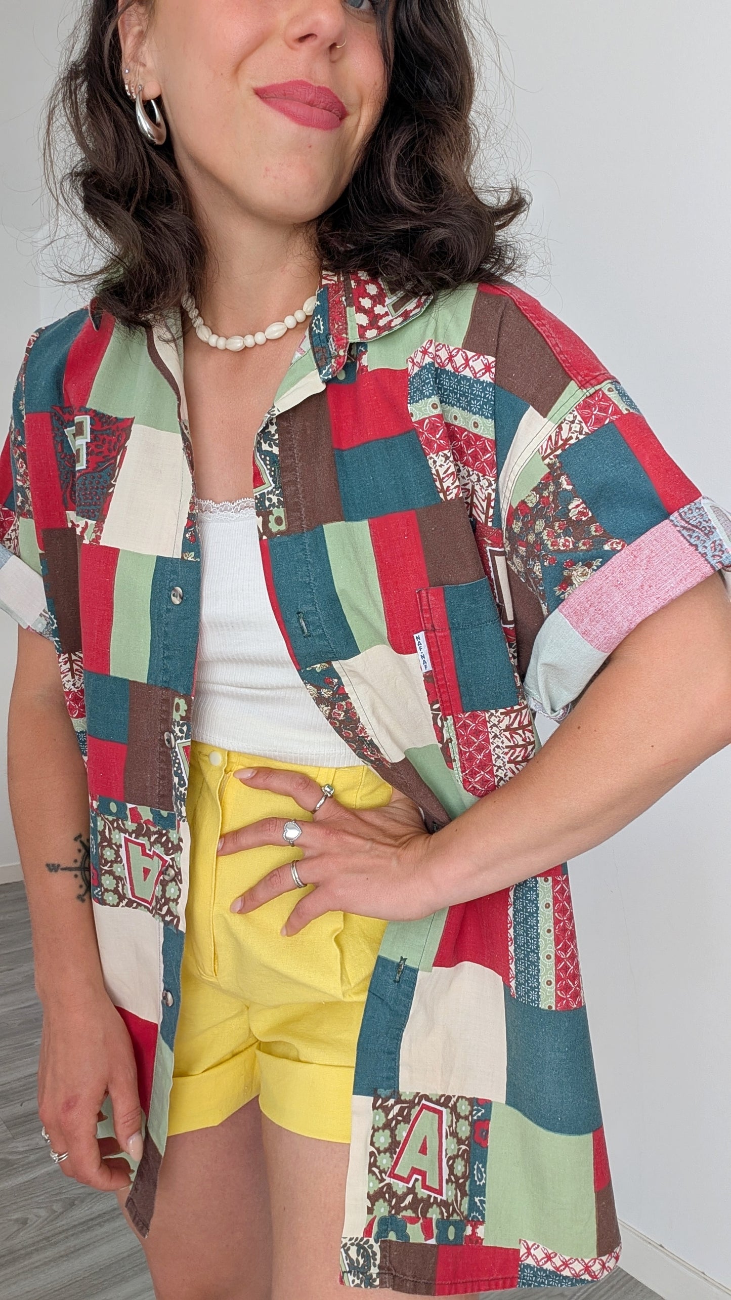 Chemise coton 80s jusqu'à T44