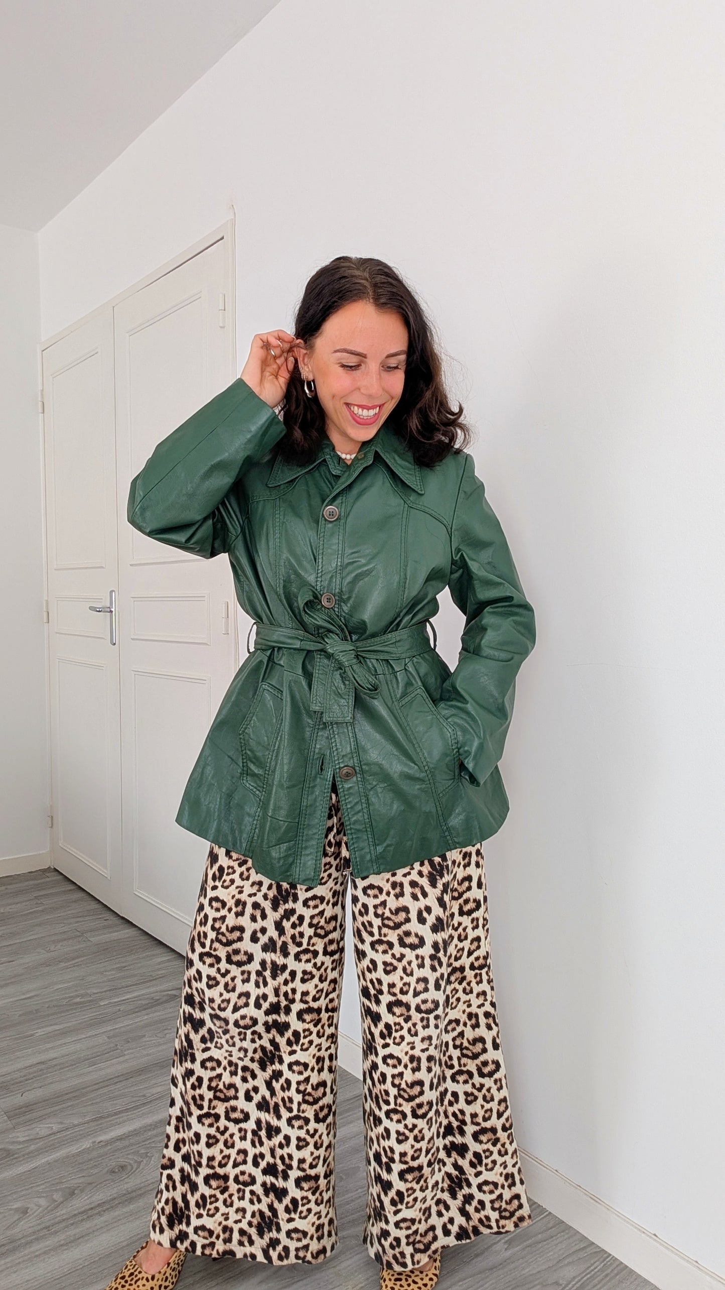 Trench cuir 70s T40-42