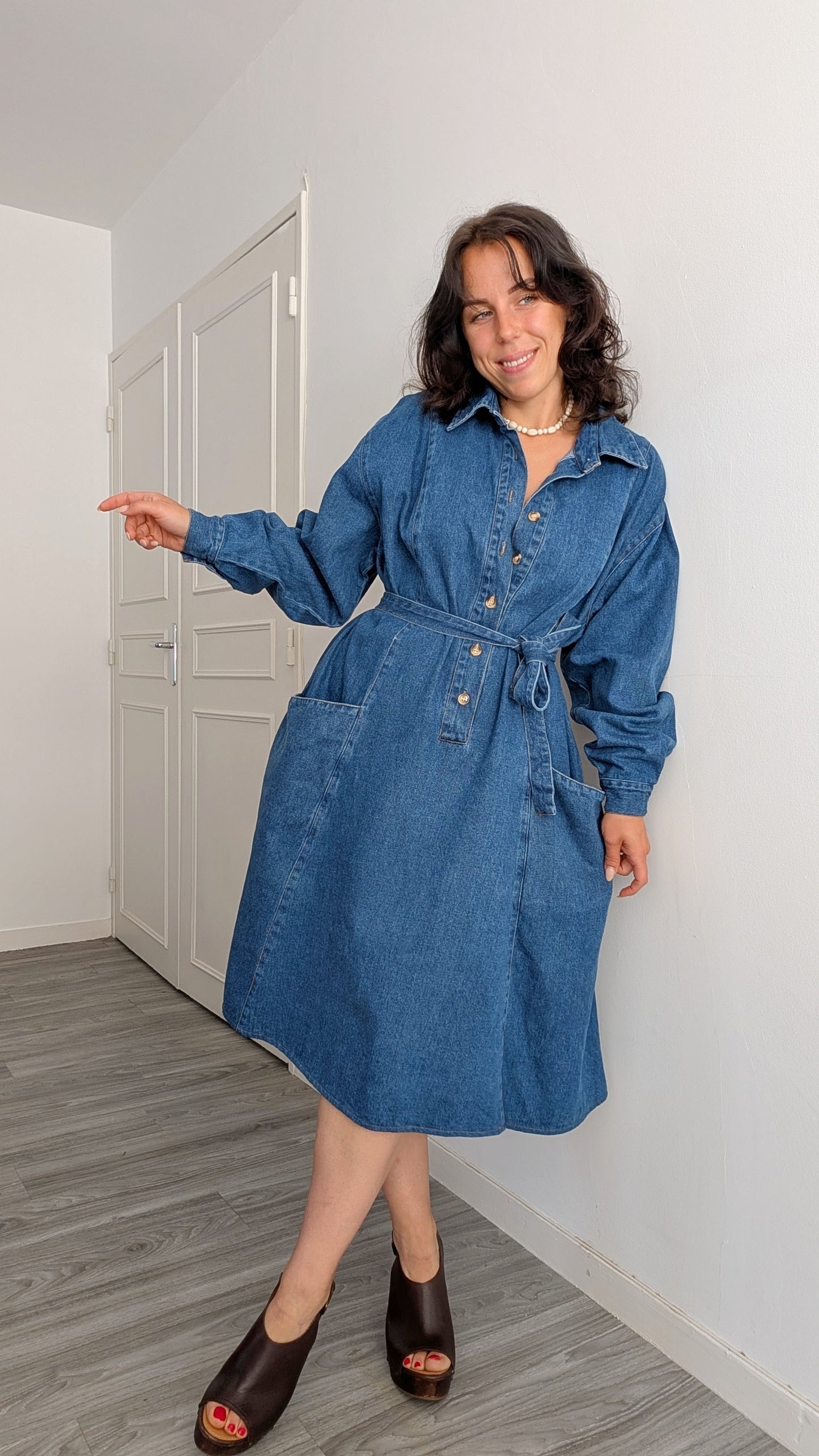 Robe denim T42-44