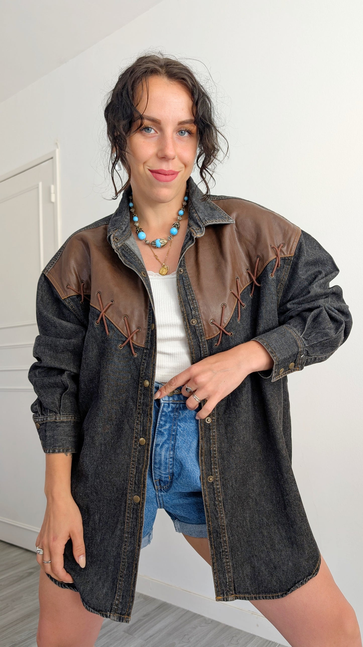 Chemise western coton T42-44