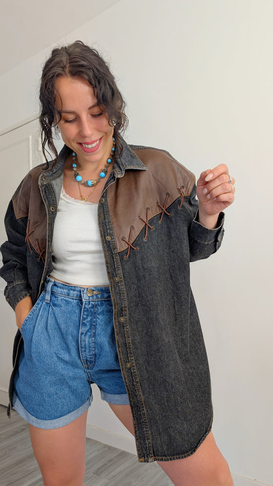 Chemise western coton T42-44