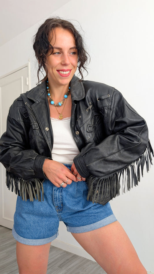 Perfecto cuir 100% fleur d’agneau T40-42