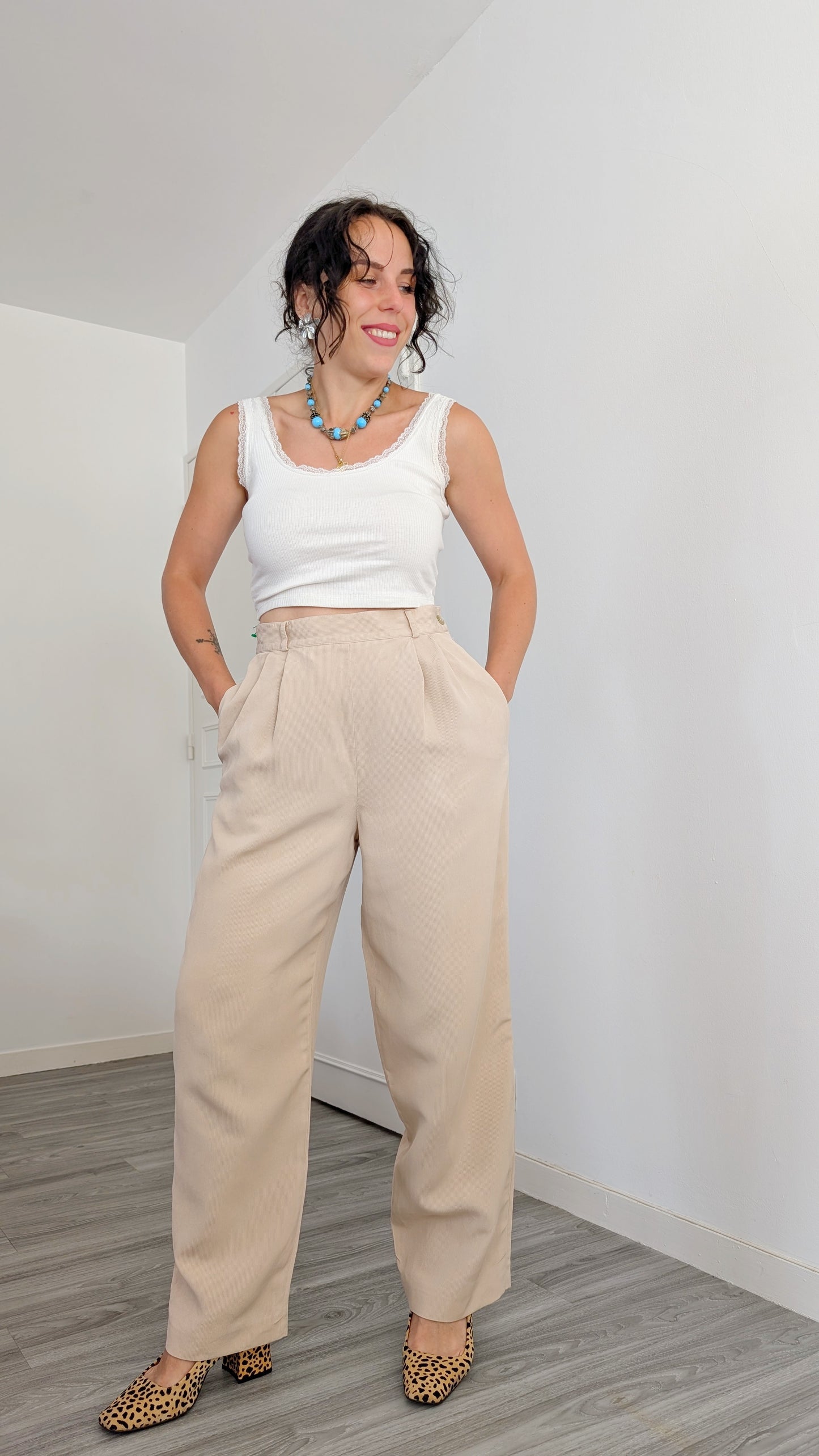 Pantalon 1980 soie T36-38