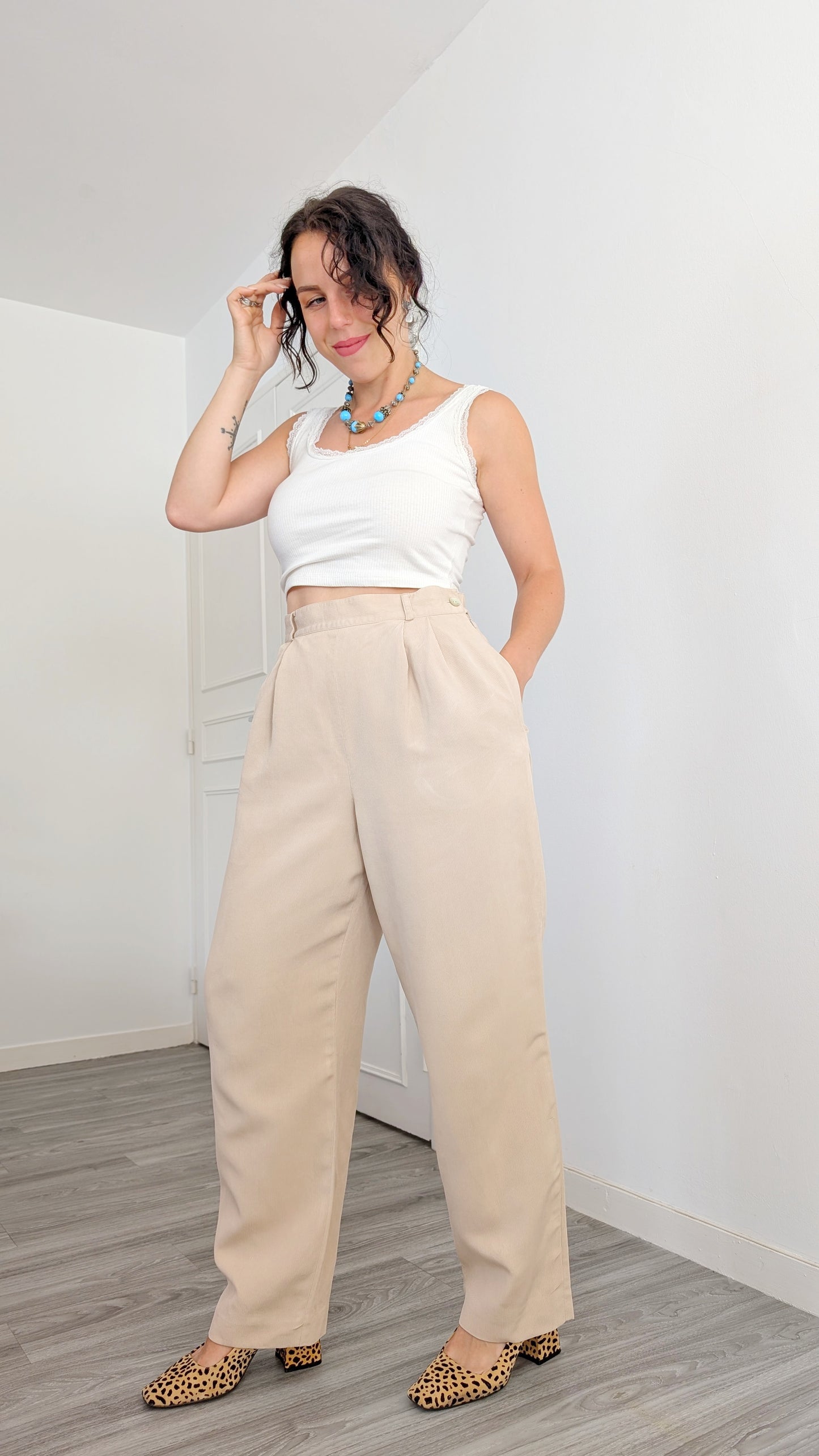 Pantalon 1980 soie T36-38