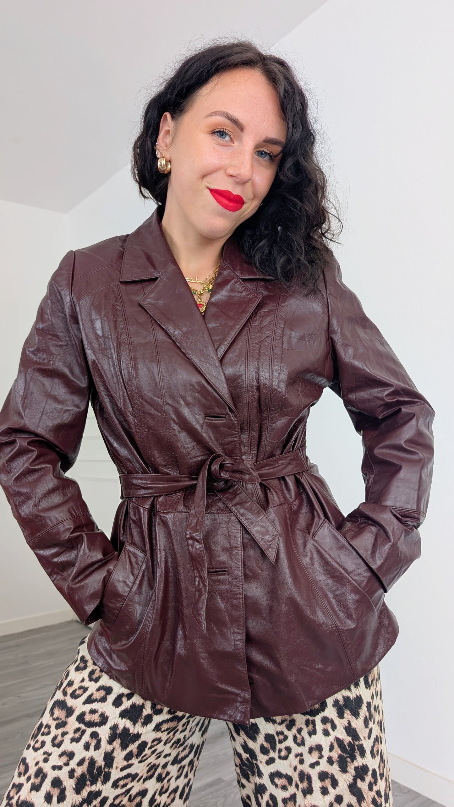 Trench cuir 1970 T38-40