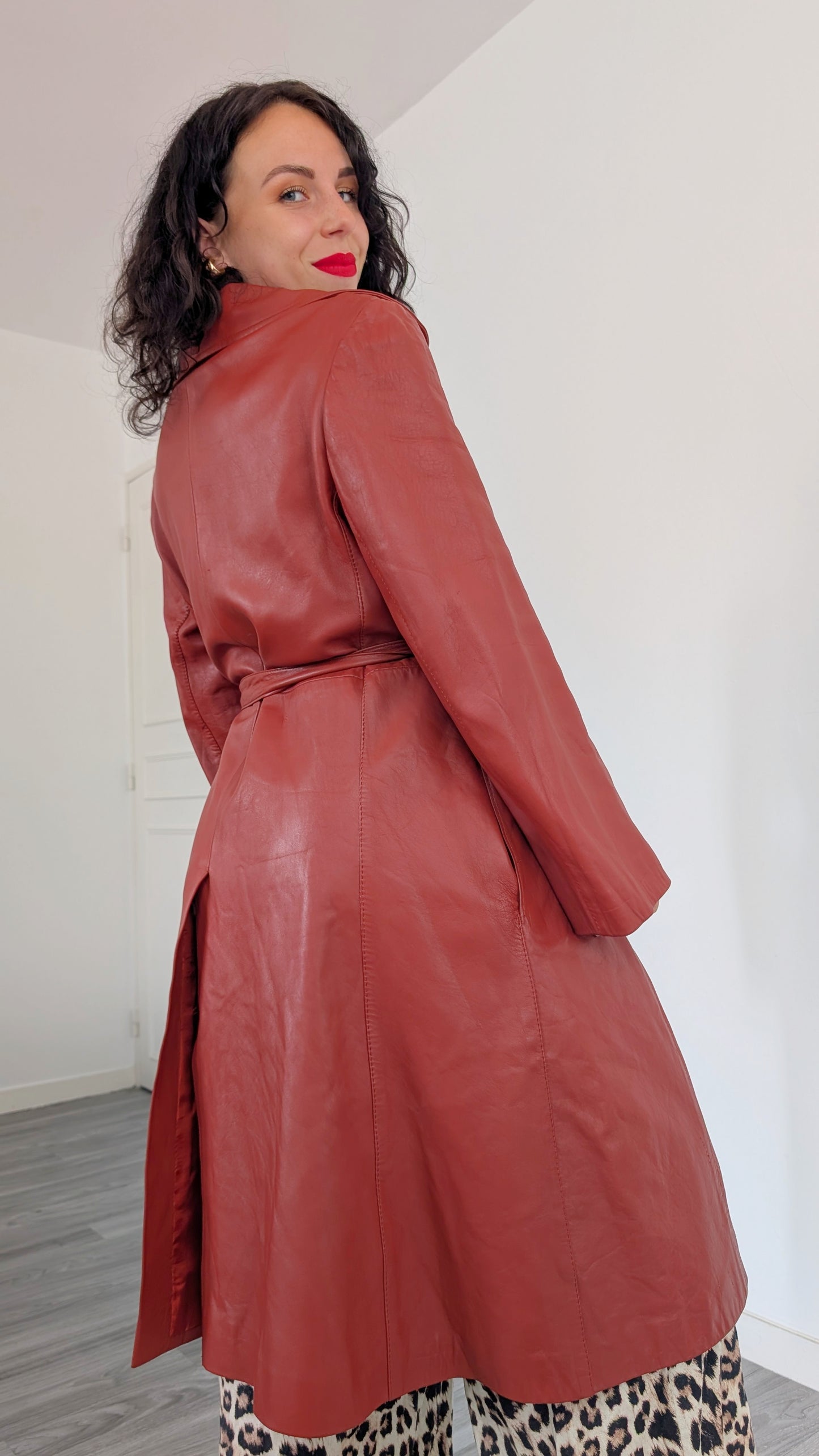 Trench cuir 1960 T40-42