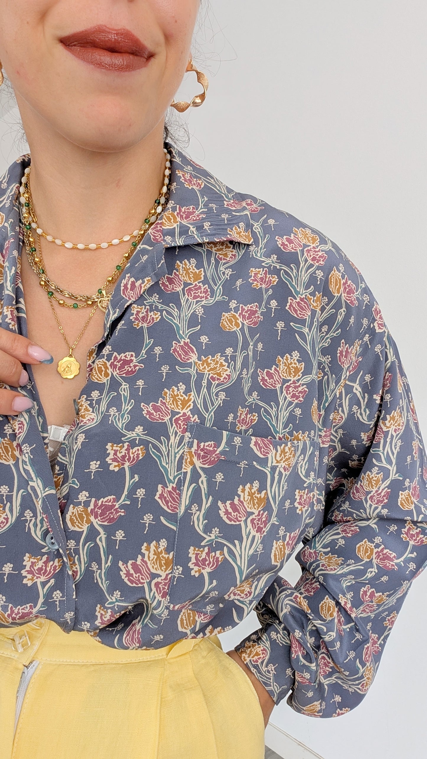 Blouse soie jusqu'à une T44