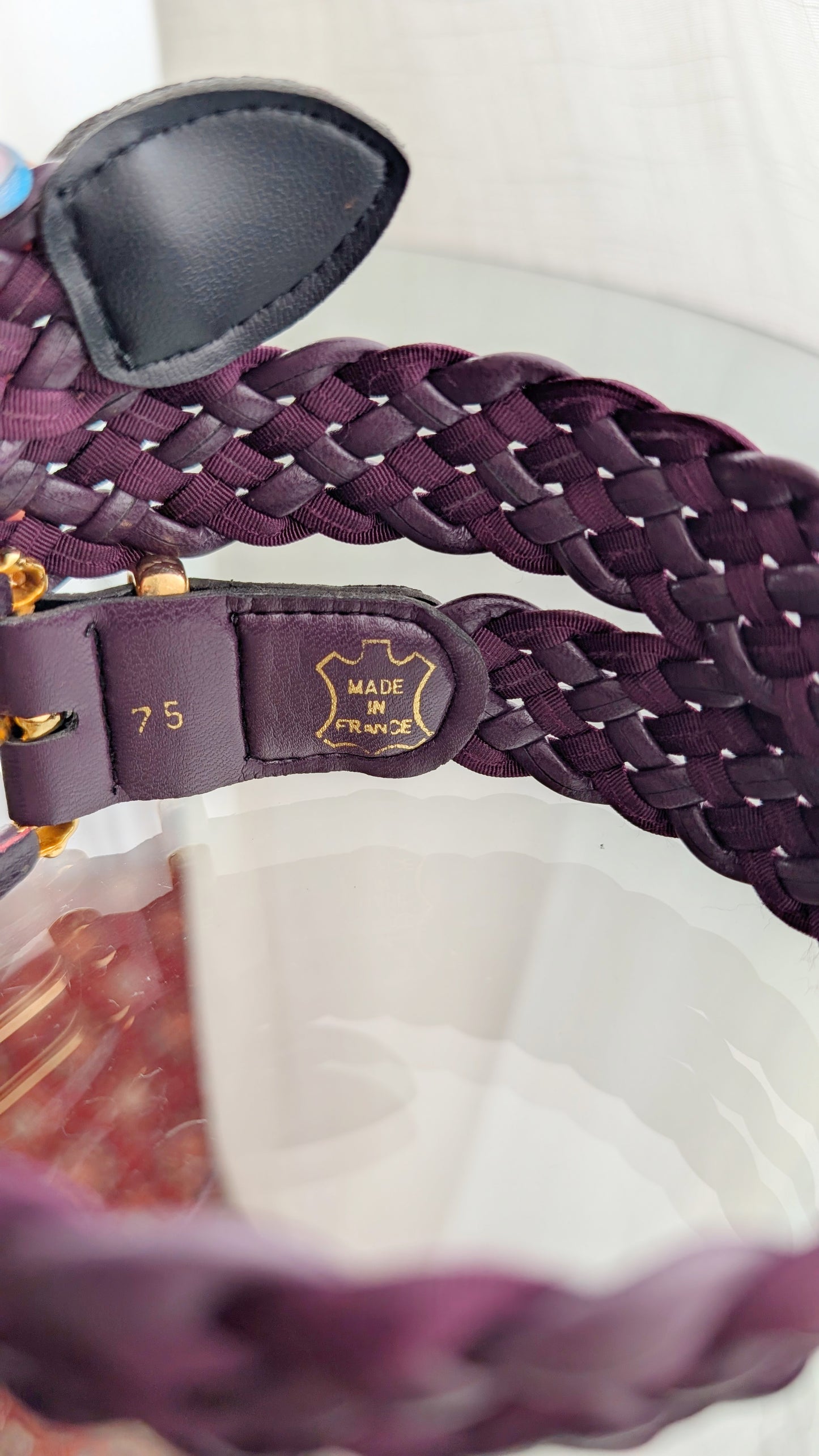 Ceinture cuir T34-36