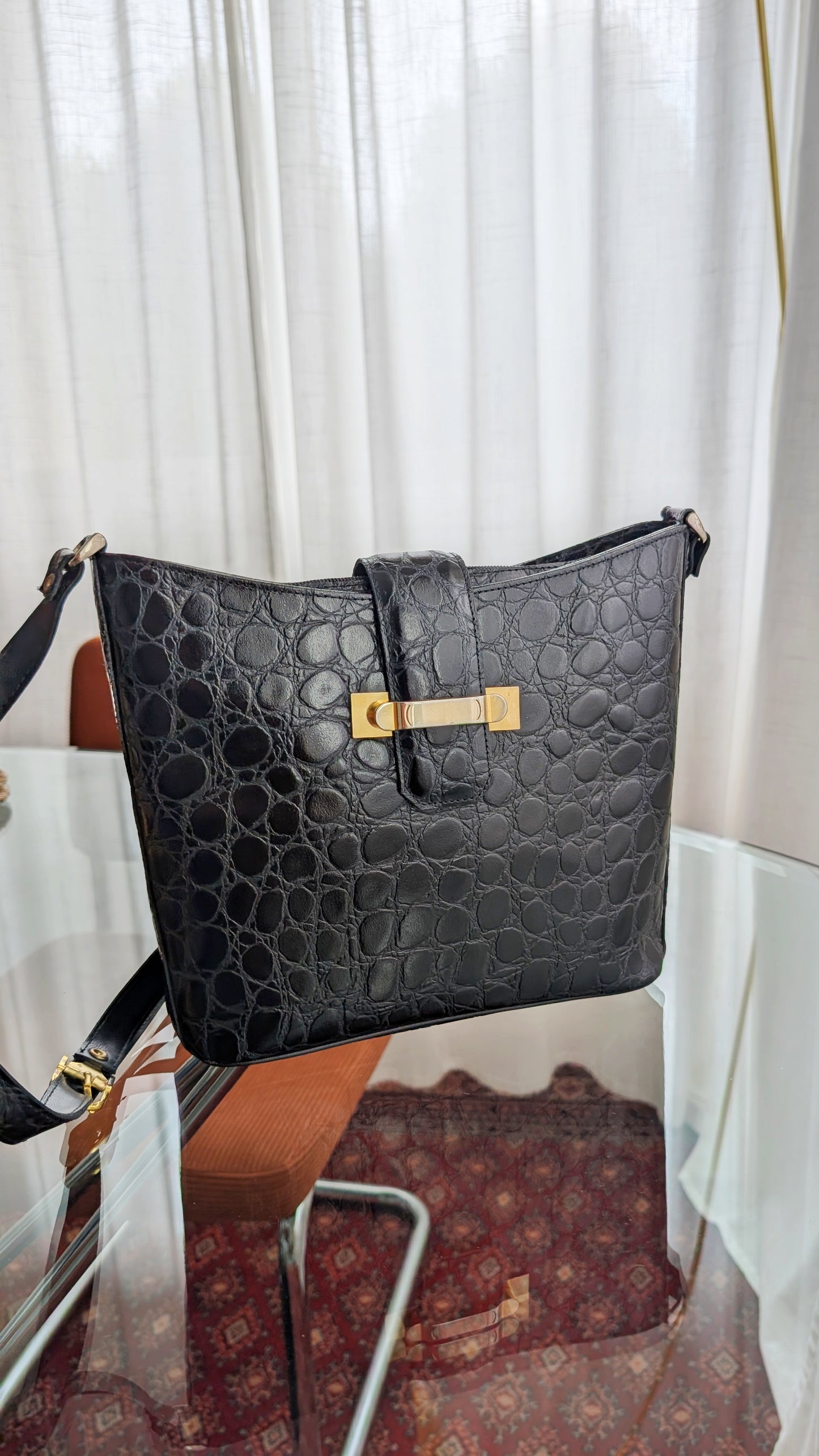 Sac façon reptile