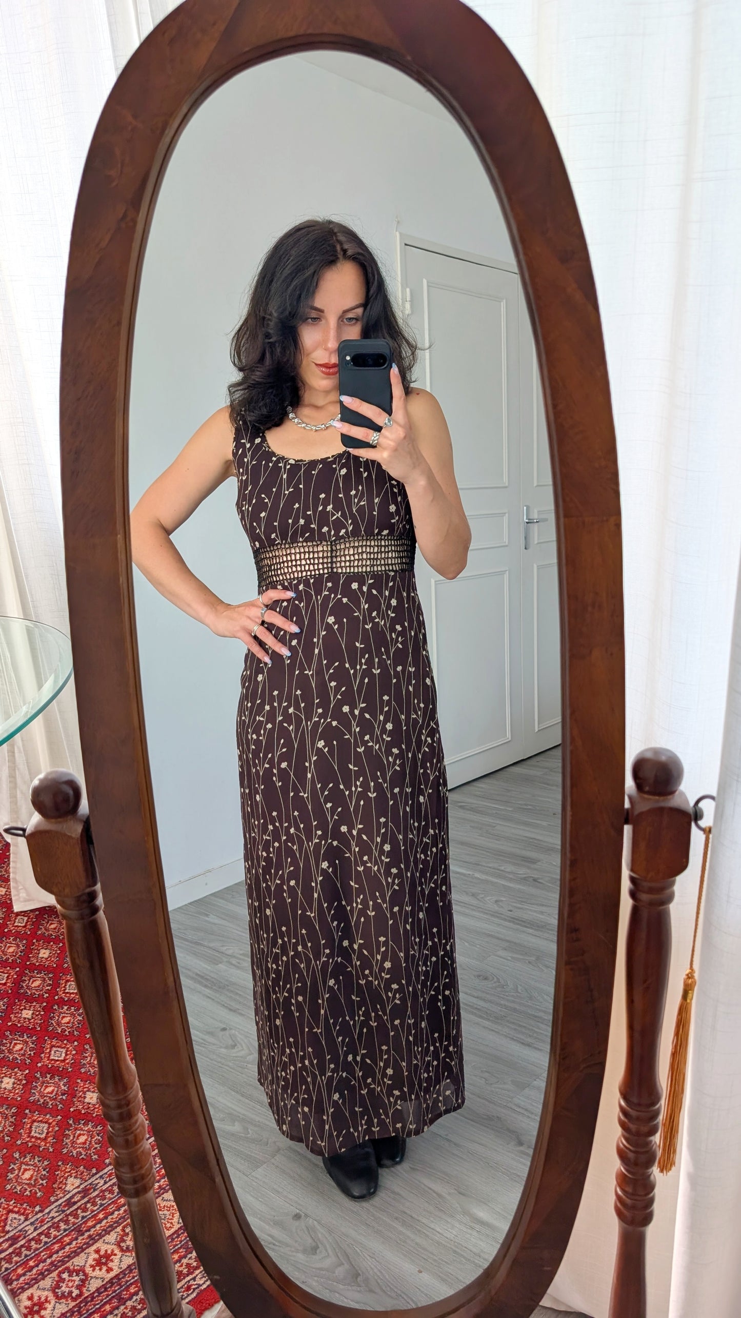 Robe d'automne viscose T34-36