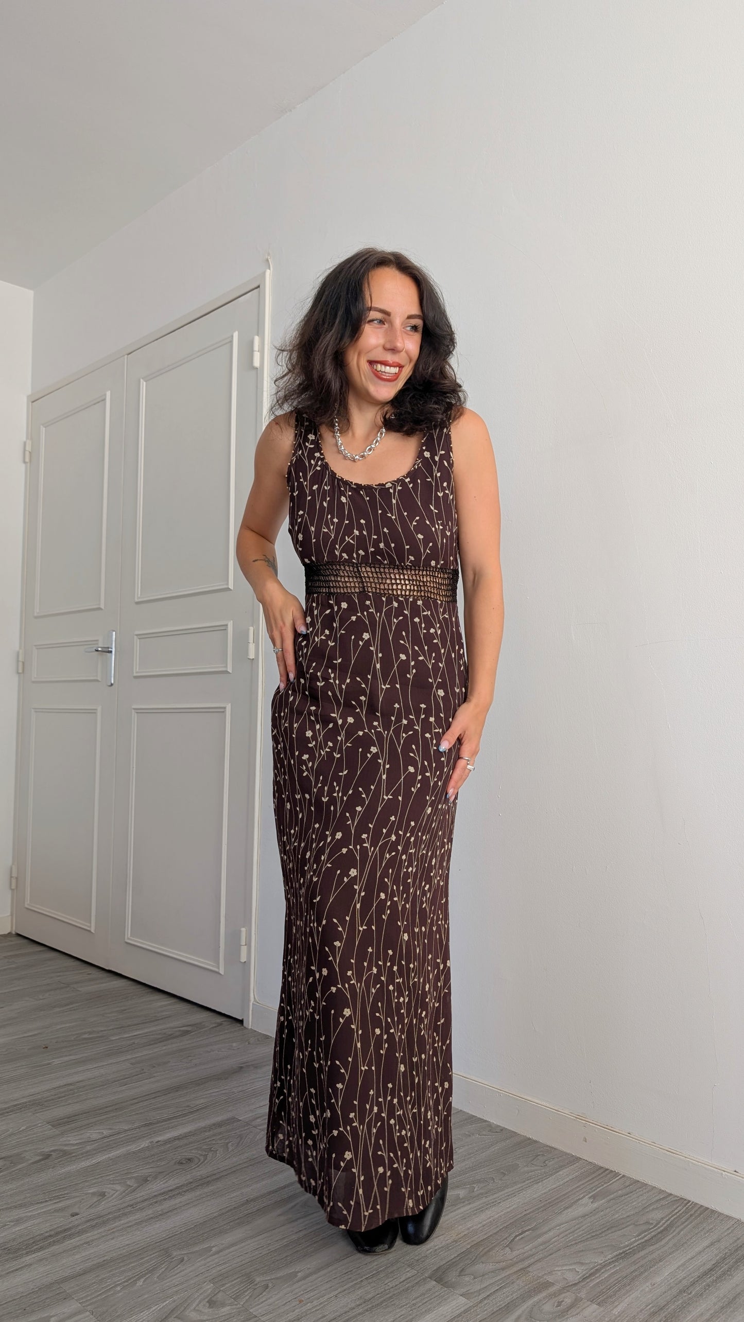 Robe d'automne viscose T34-36