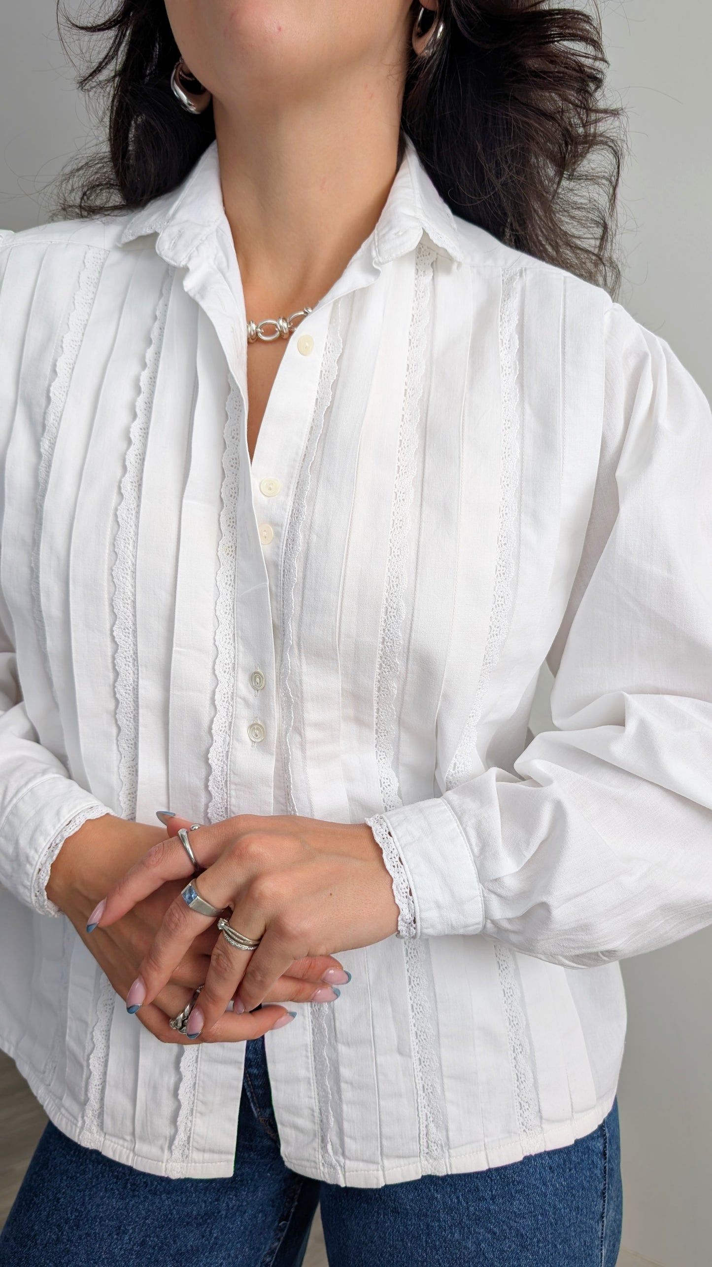 Blouse broderies coton T38-40