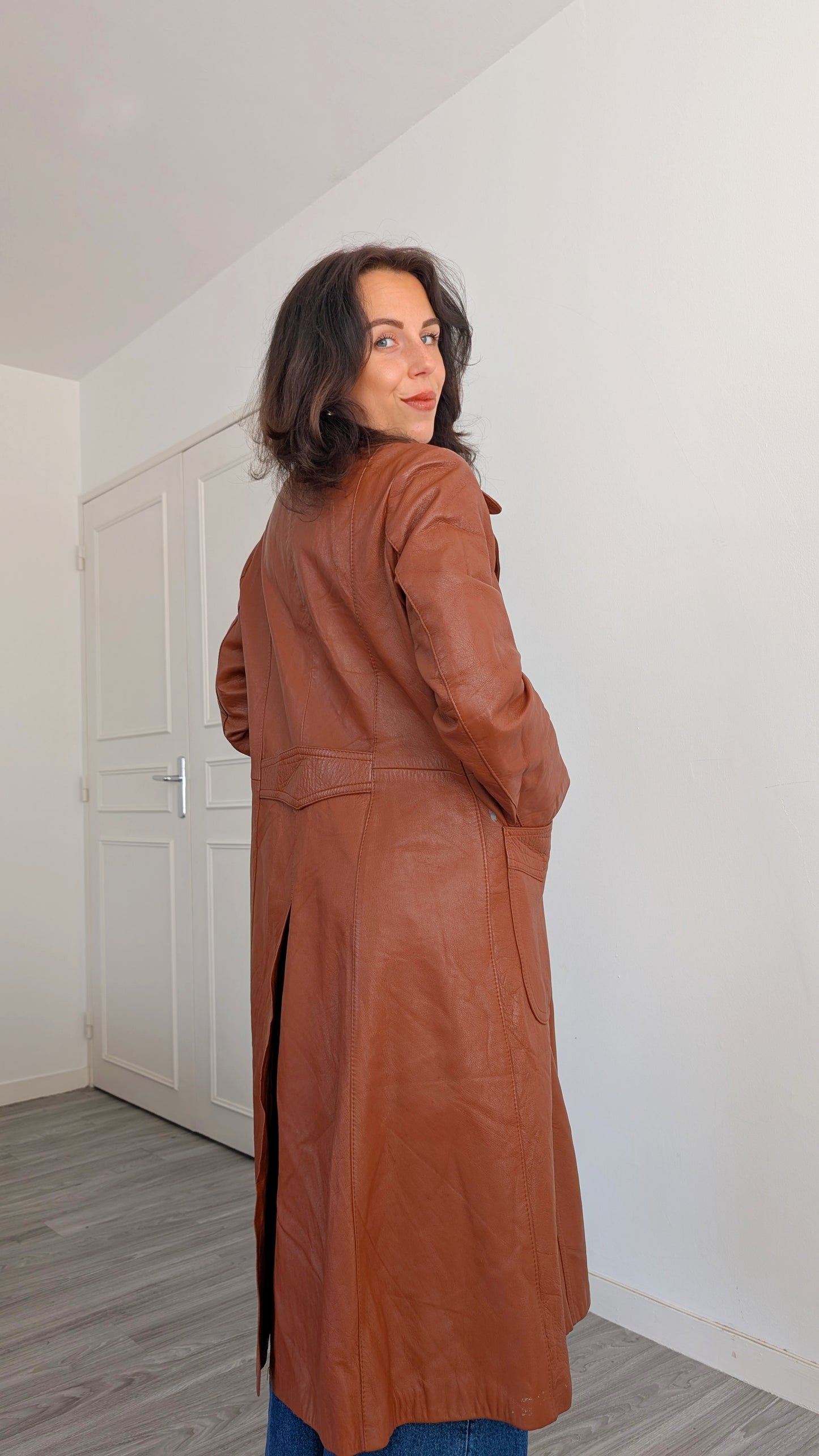 Trench cuir 1960 T40-42
