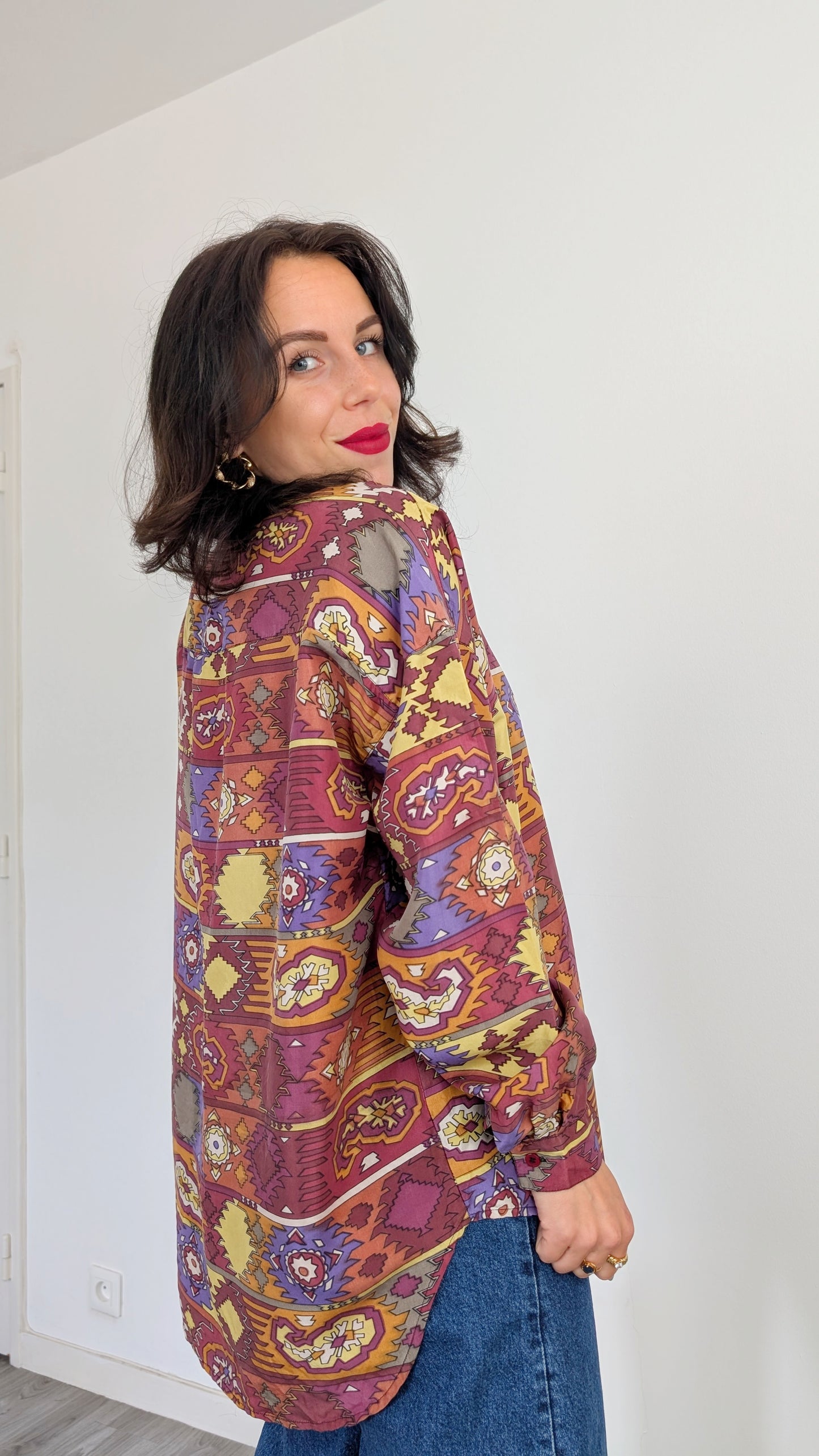 Blouse soie jusqu'à une T44