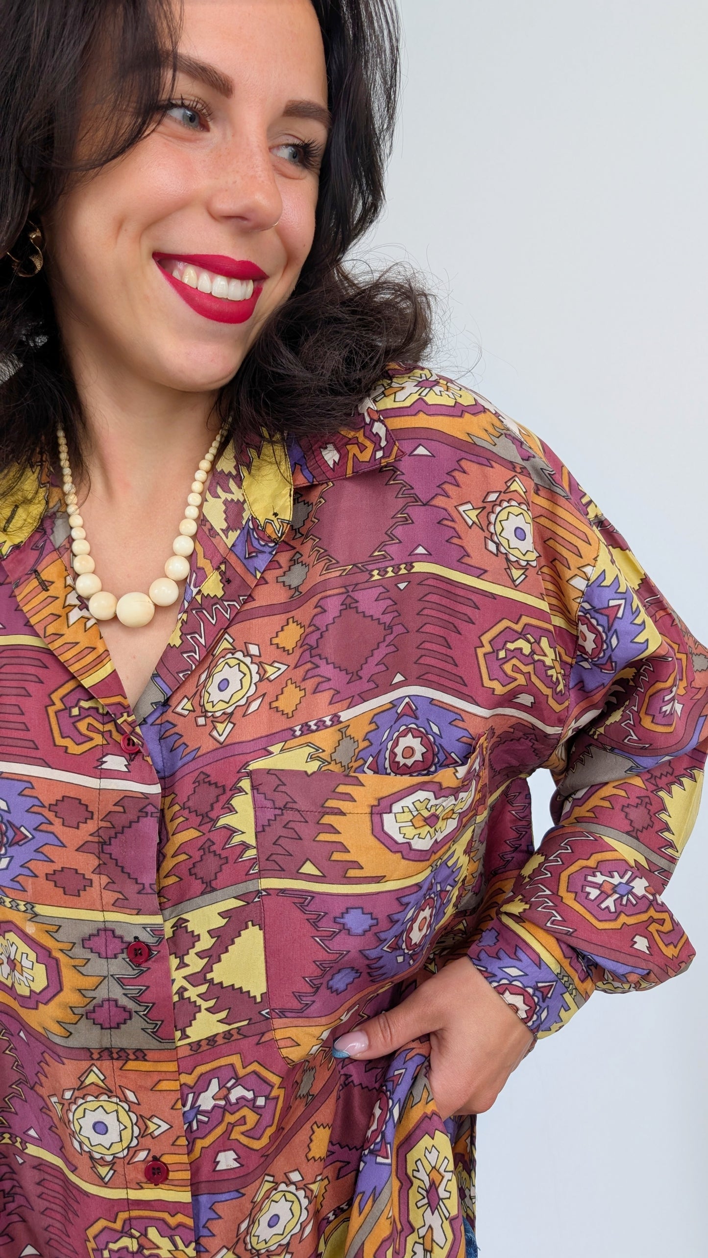 Blouse soie jusqu'à une T44