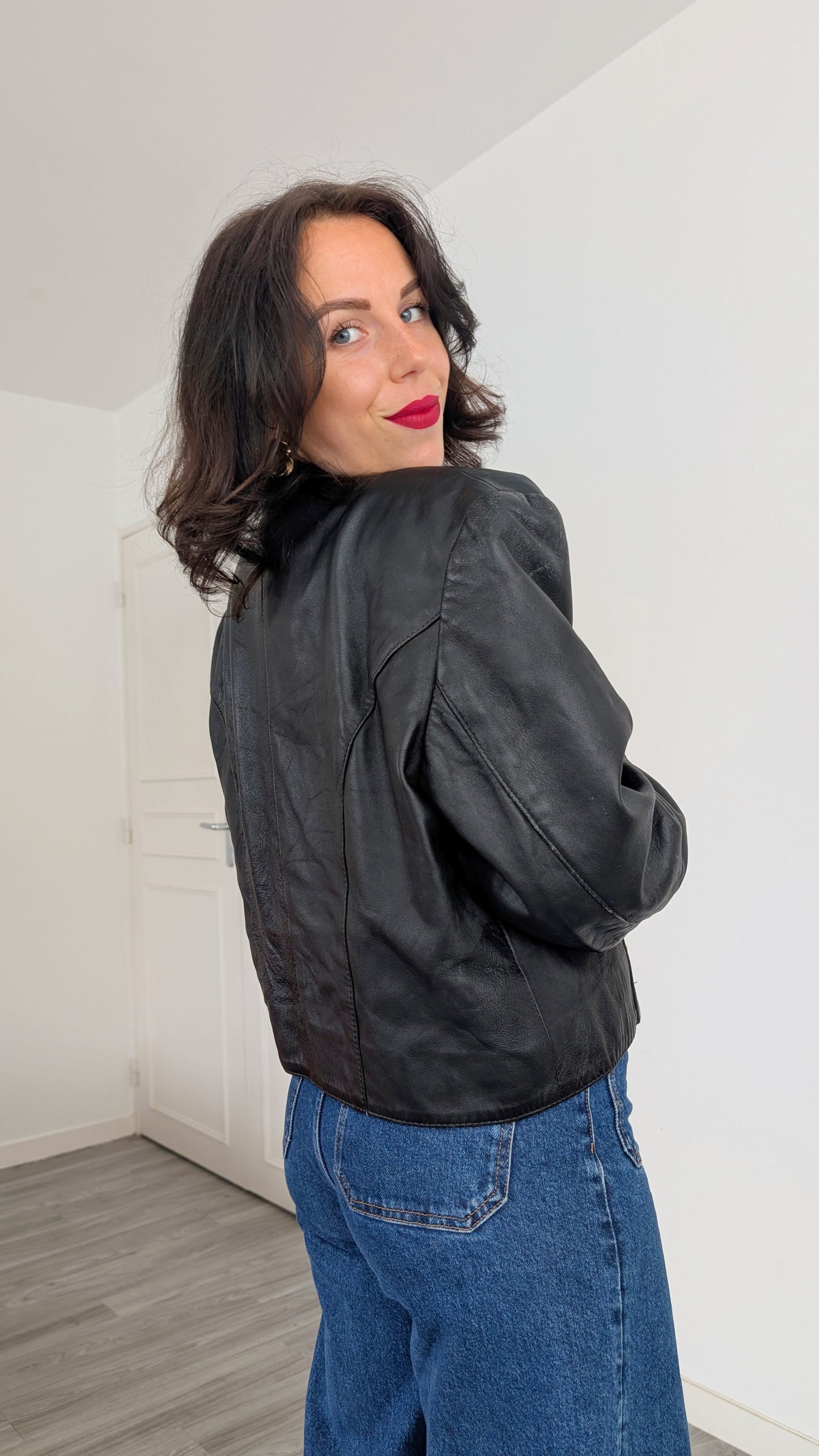 Blouson cuir 1980 T40