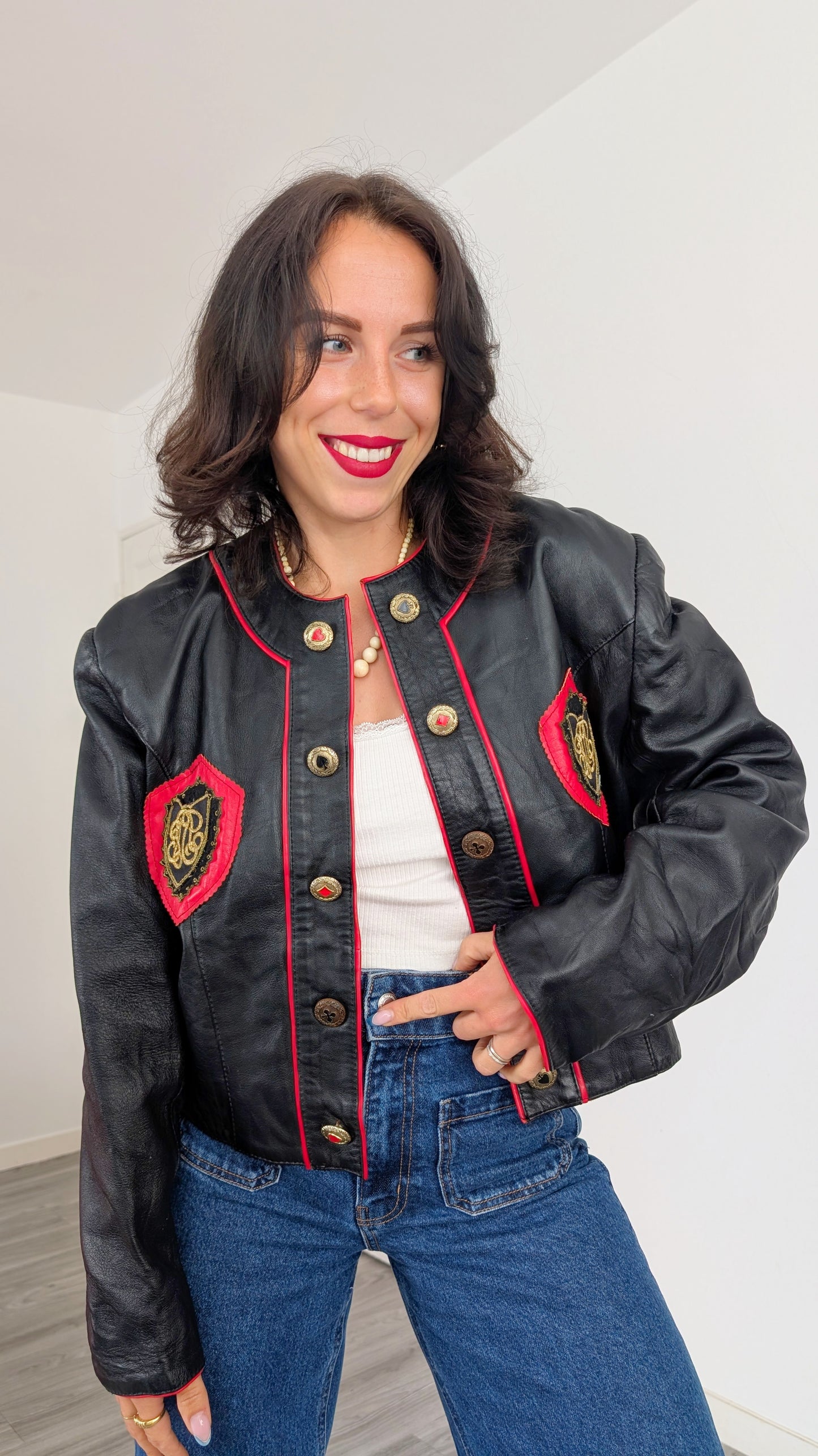 Blouson cuir 1980 T40