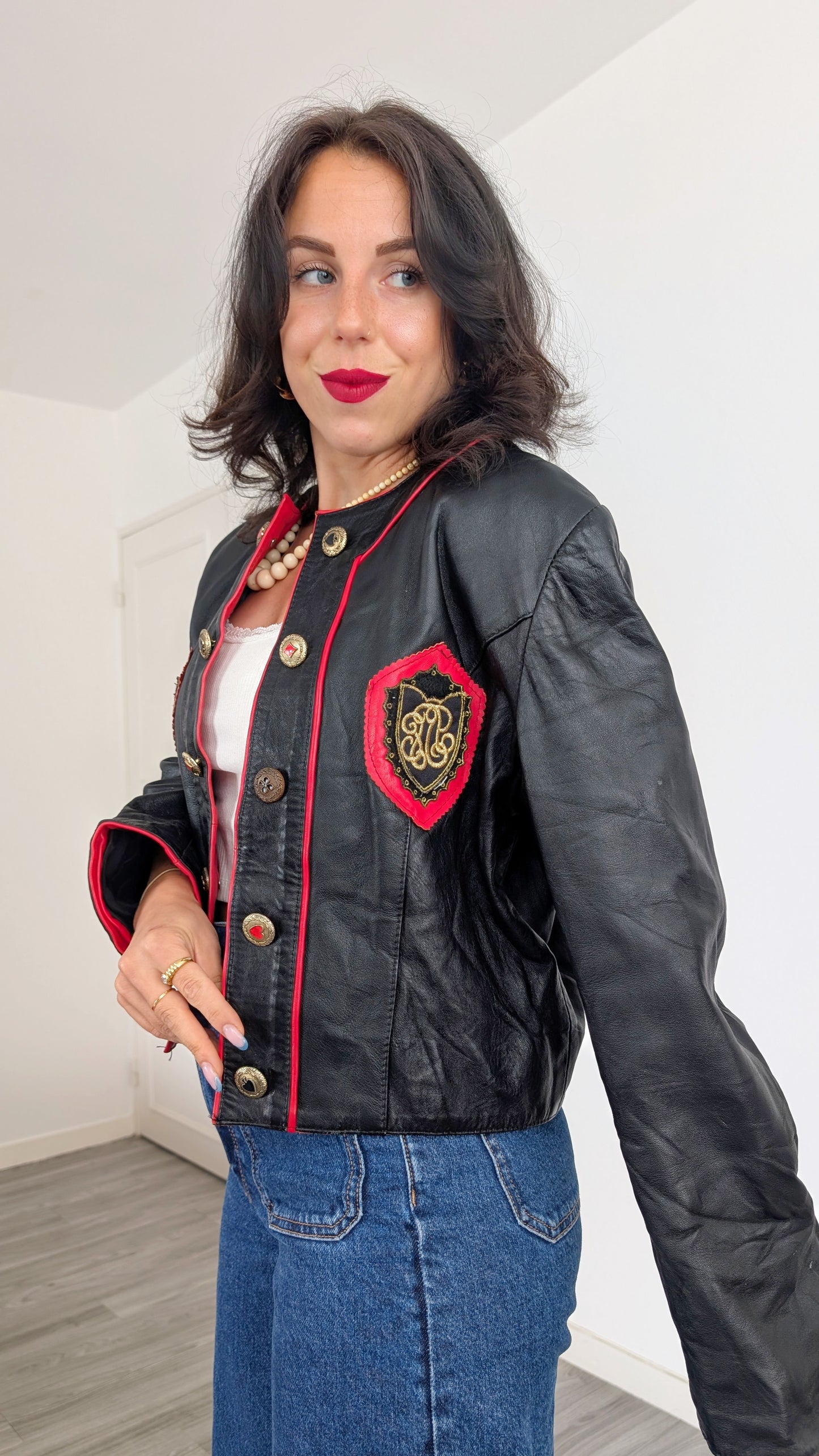 Blouson cuir 1980 T40