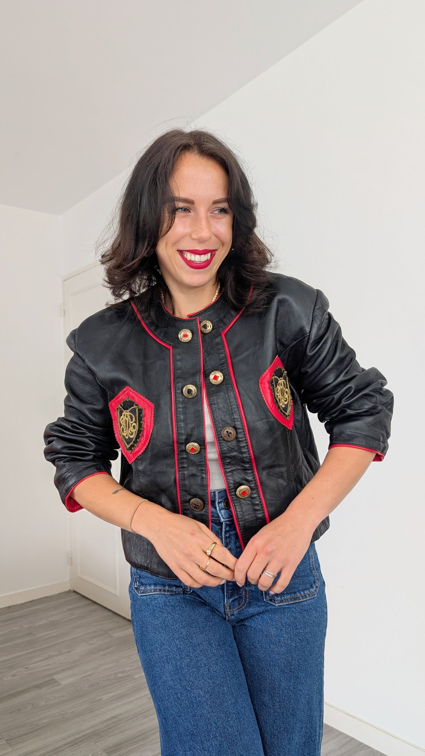 Blouson cuir 1980 T40