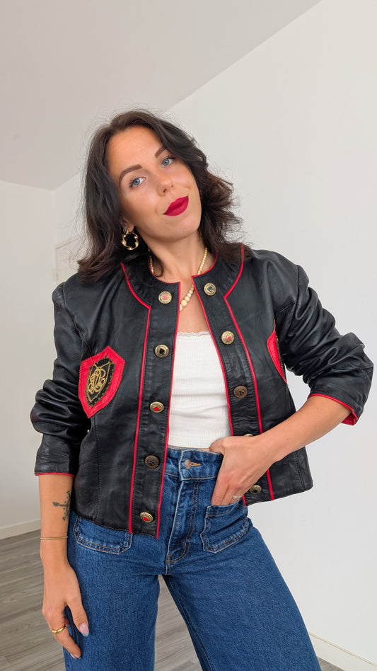 Blouson cuir 1980 T40
