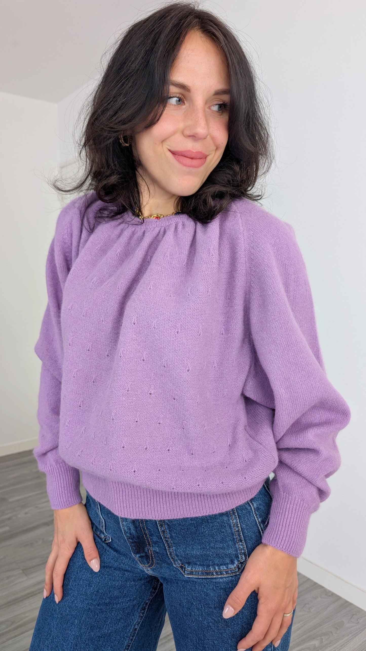 Pull laine et angora taille jusqu'à 42