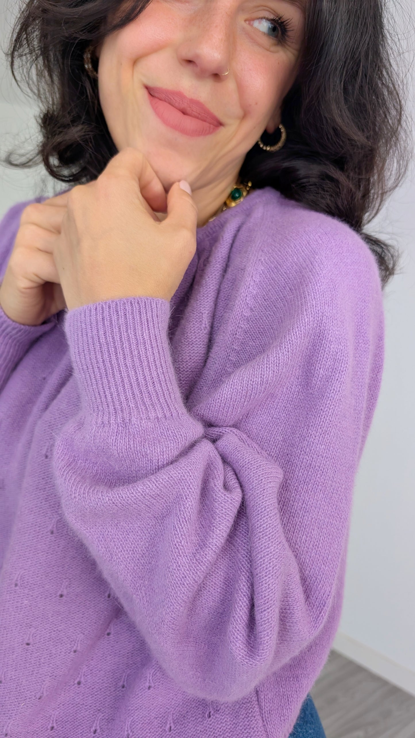 Pull laine et angora taille jusqu'à 42