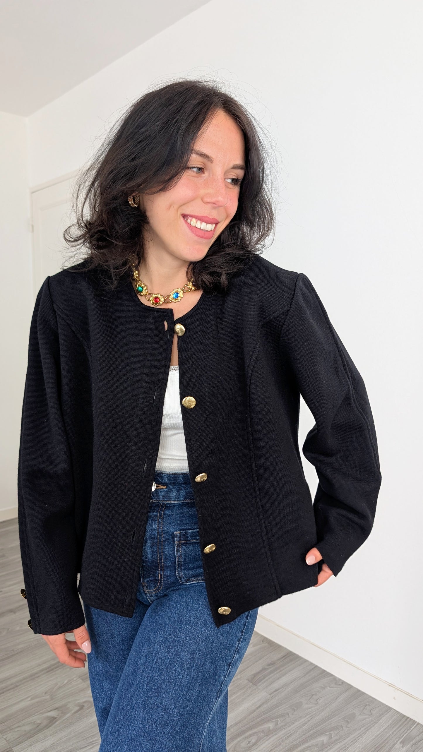 Cardigan 90s laine T40-42