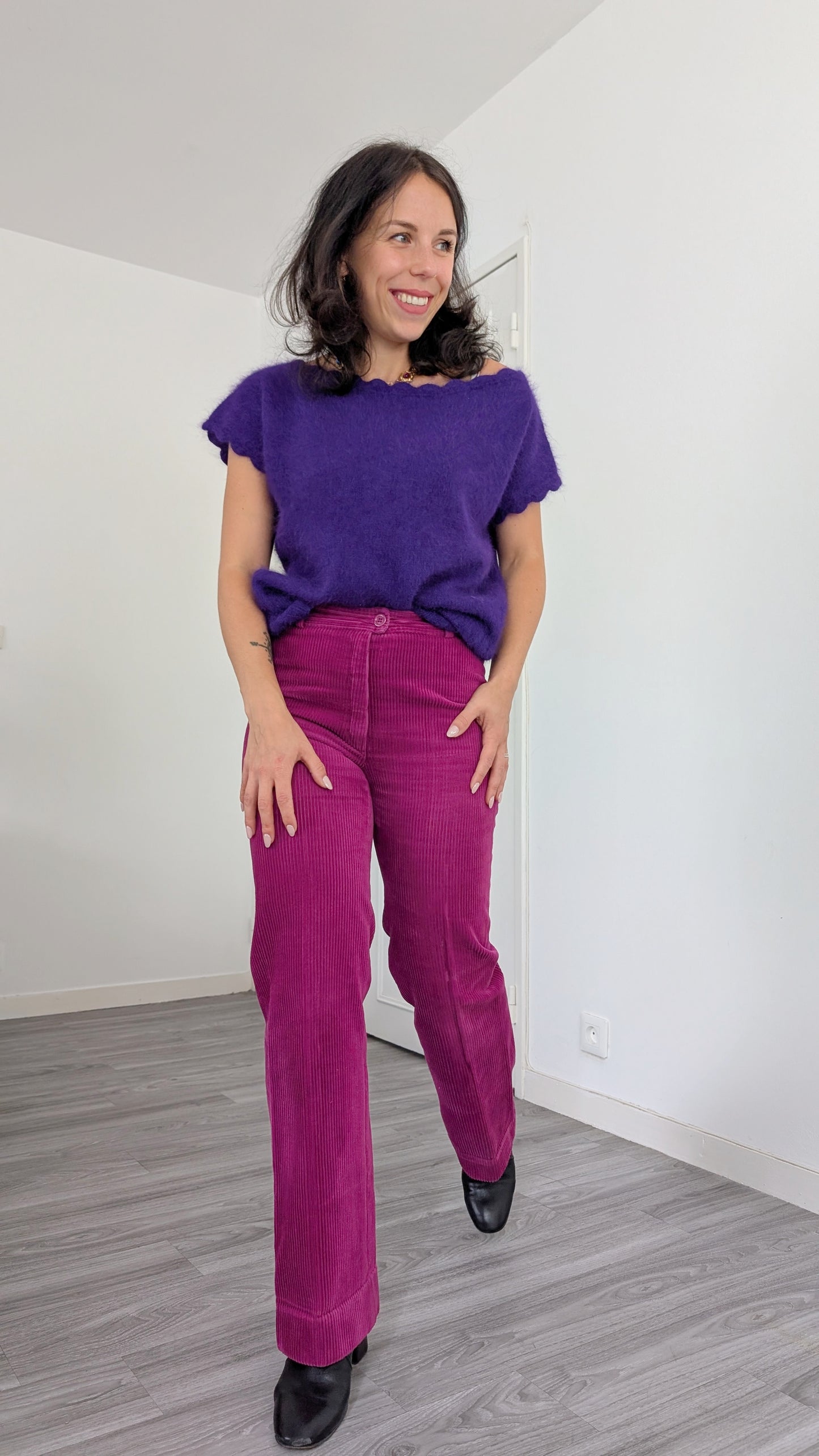 Pantalon 70s velours T36