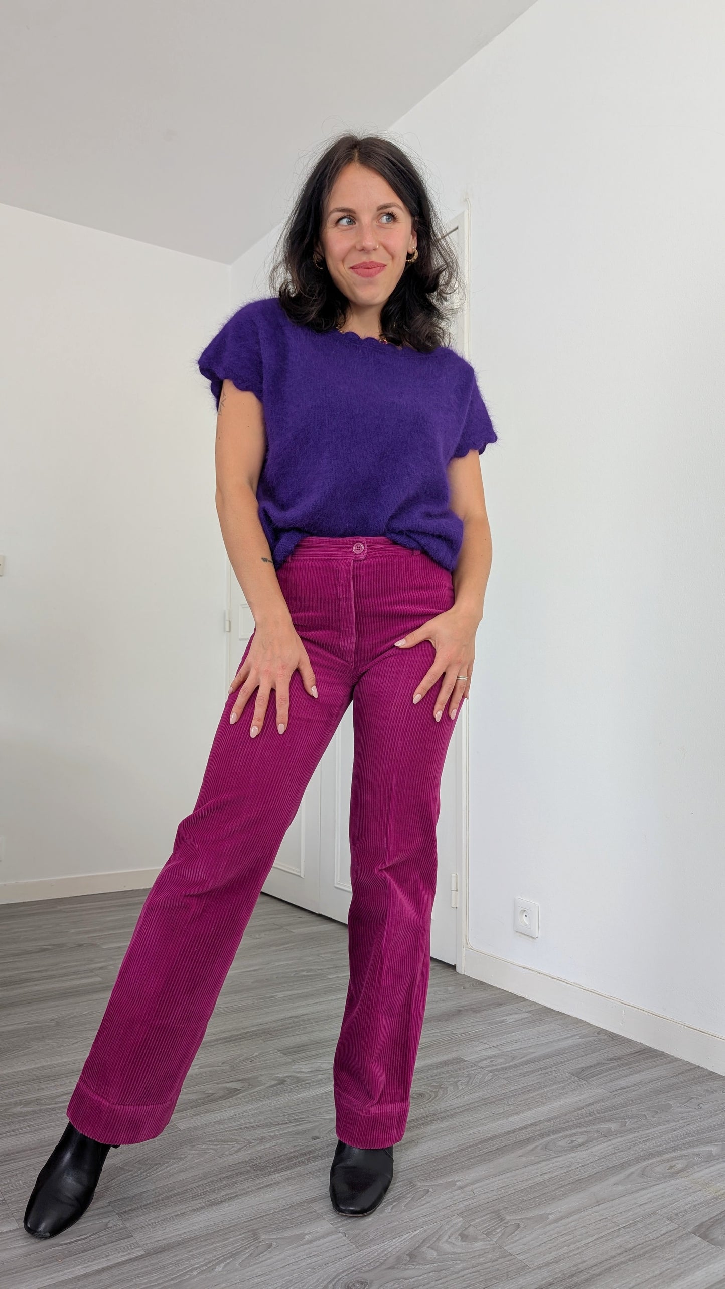 Pantalon 70s velours T36